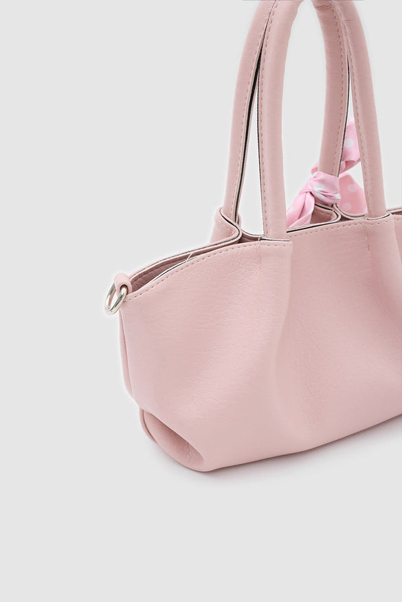 Fular Detaylı El ve Çapraz Çanta PEMBE