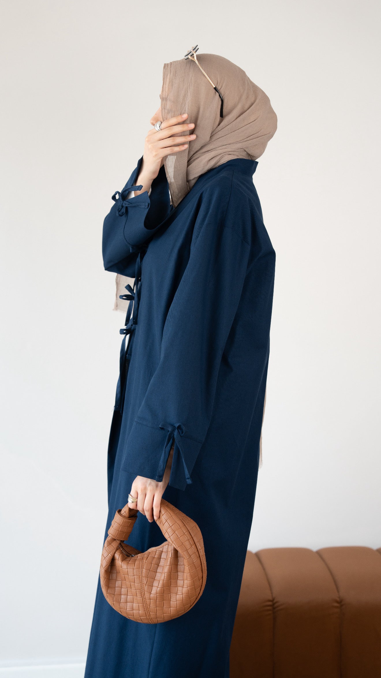 Keten Kimono İkili Takım LACİVERT