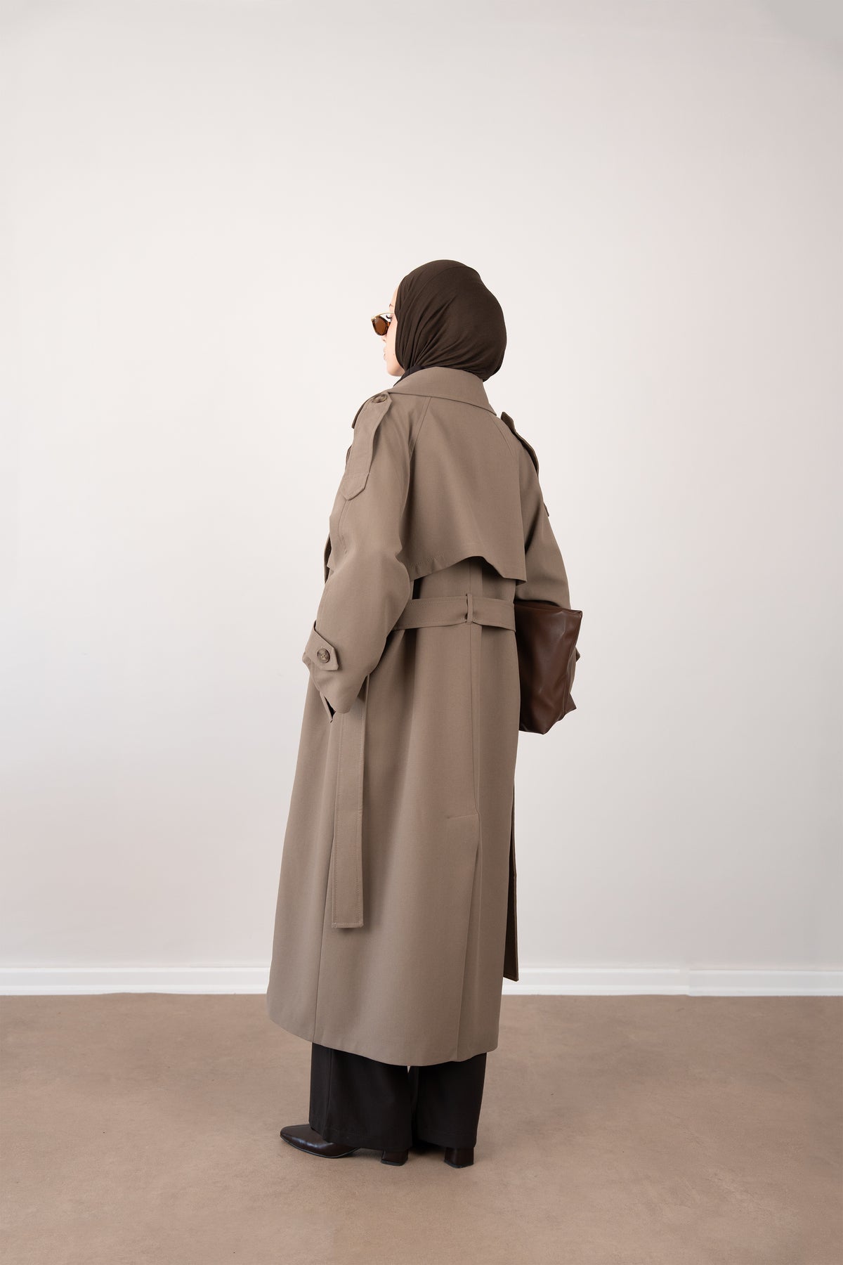 Premium Oversize Trençkot Bej