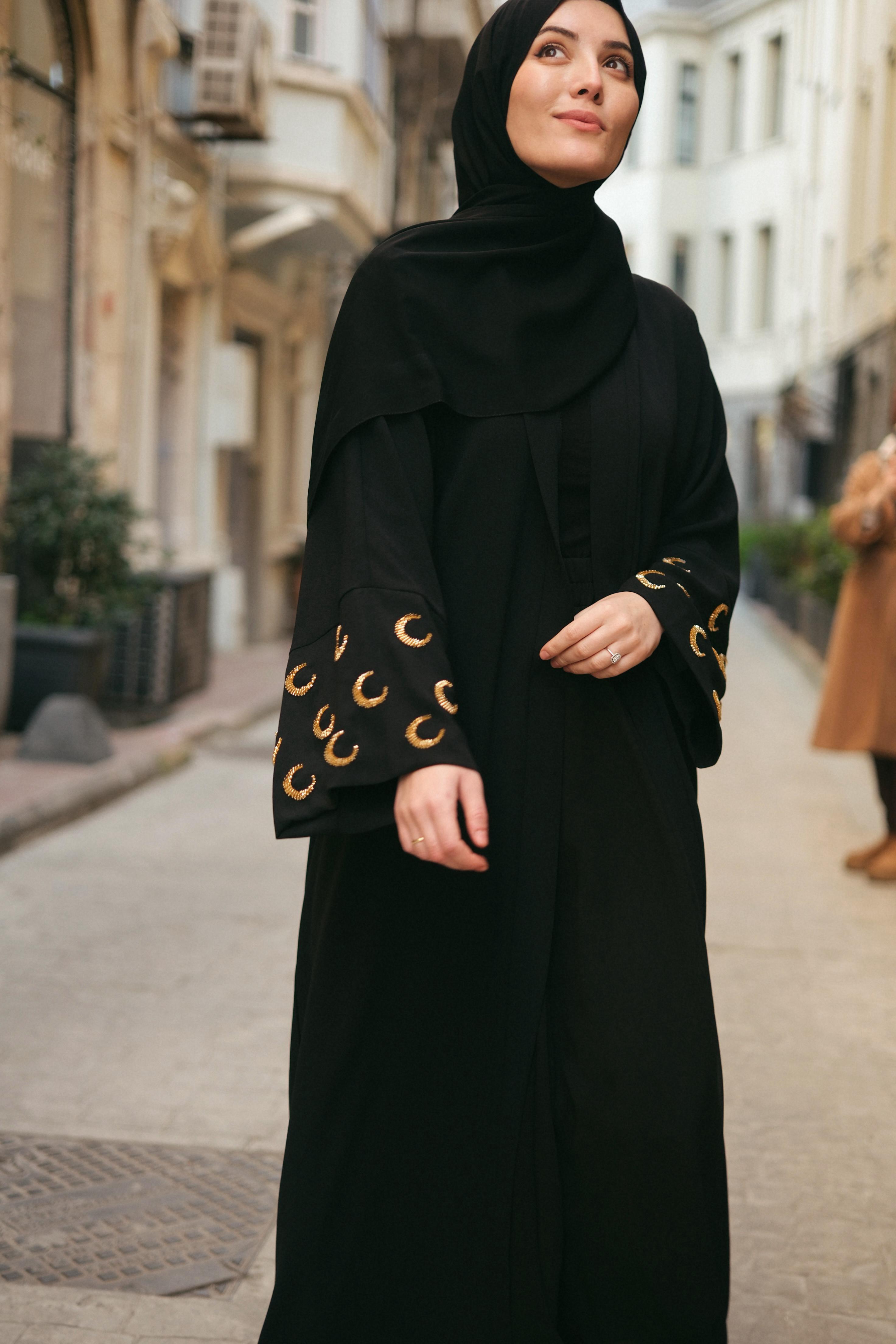 Ramadan Kareem Abaya SİYAH