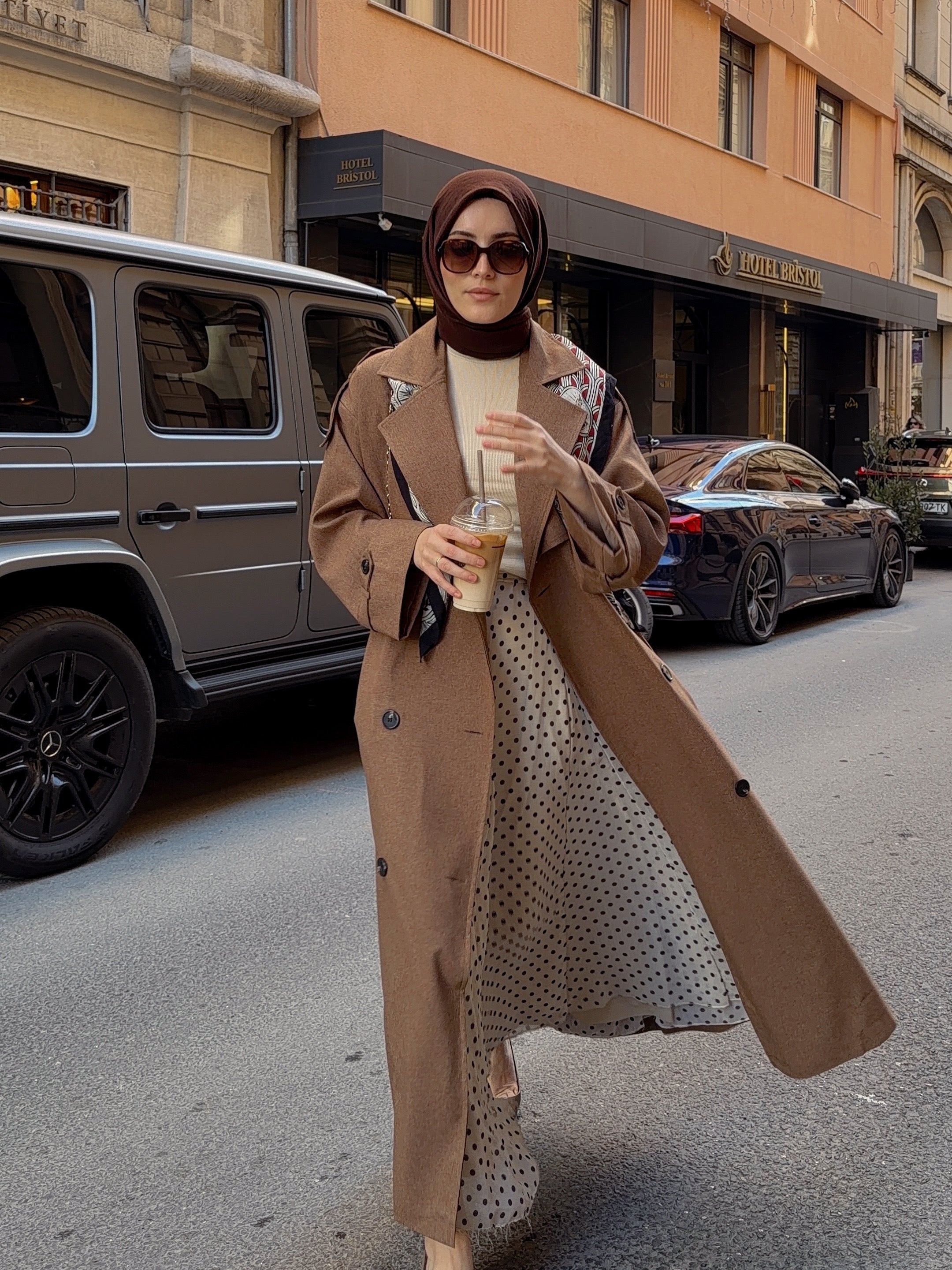 Oversize Trençkot KAHVERENGİ