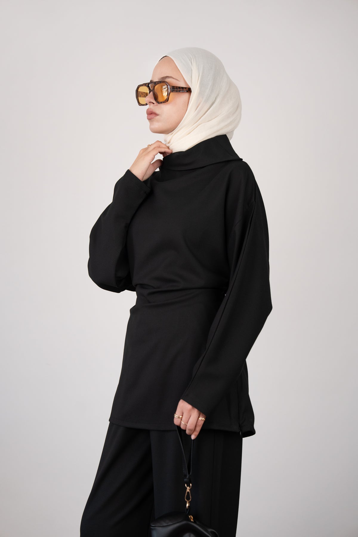 Mendil Yaka Takım SİYAH