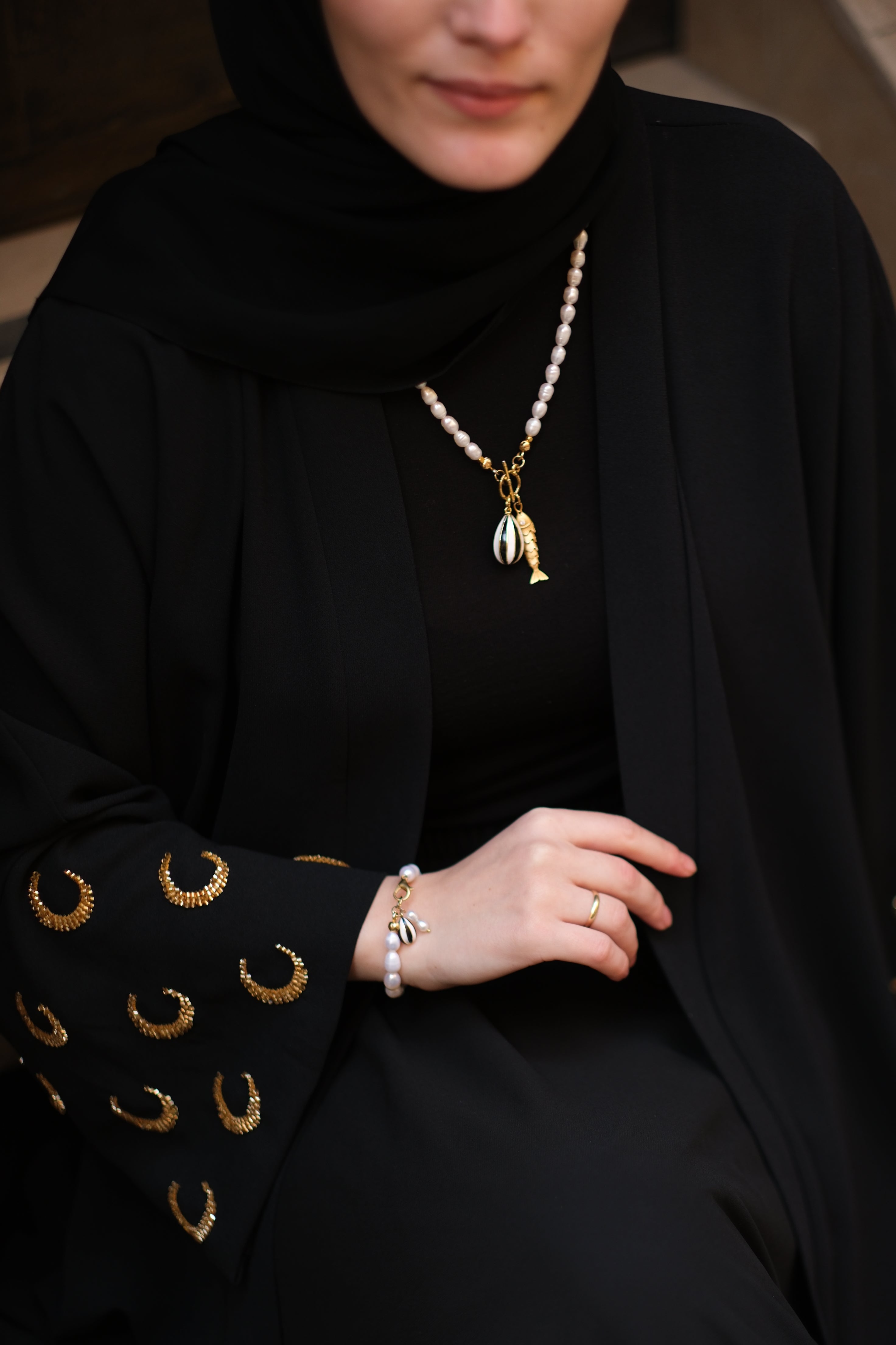 Ramadan Kareem Abaya SİYAH
