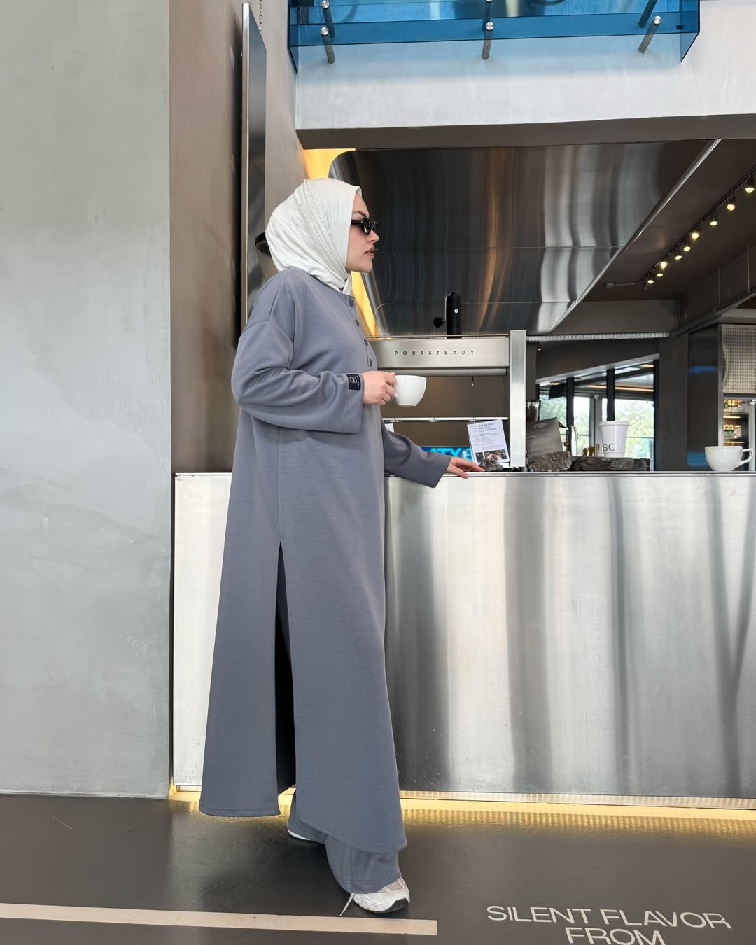 Modal Pantolonlu Takım GRİ