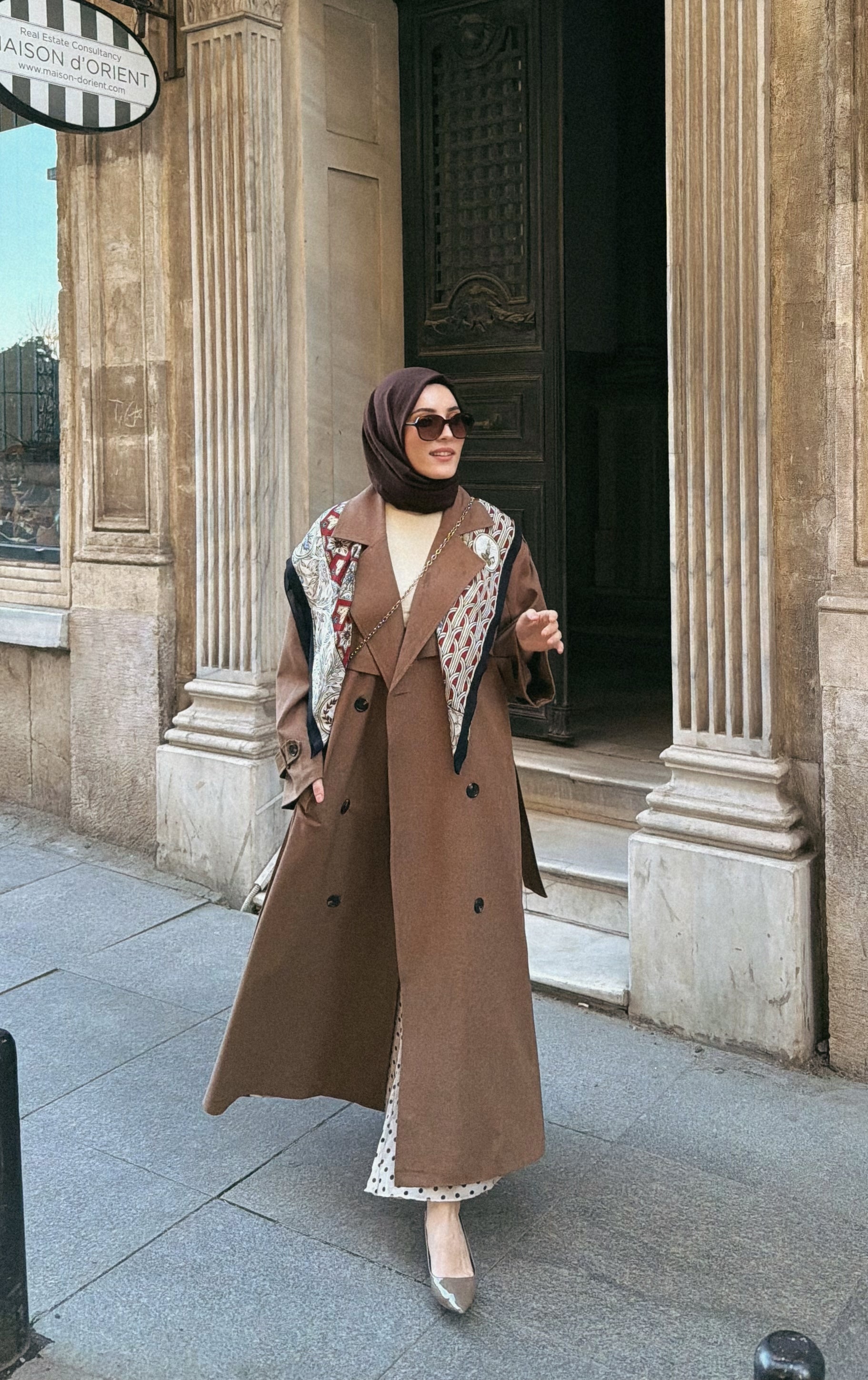 Oversize Trençkot KAHVERENGİ