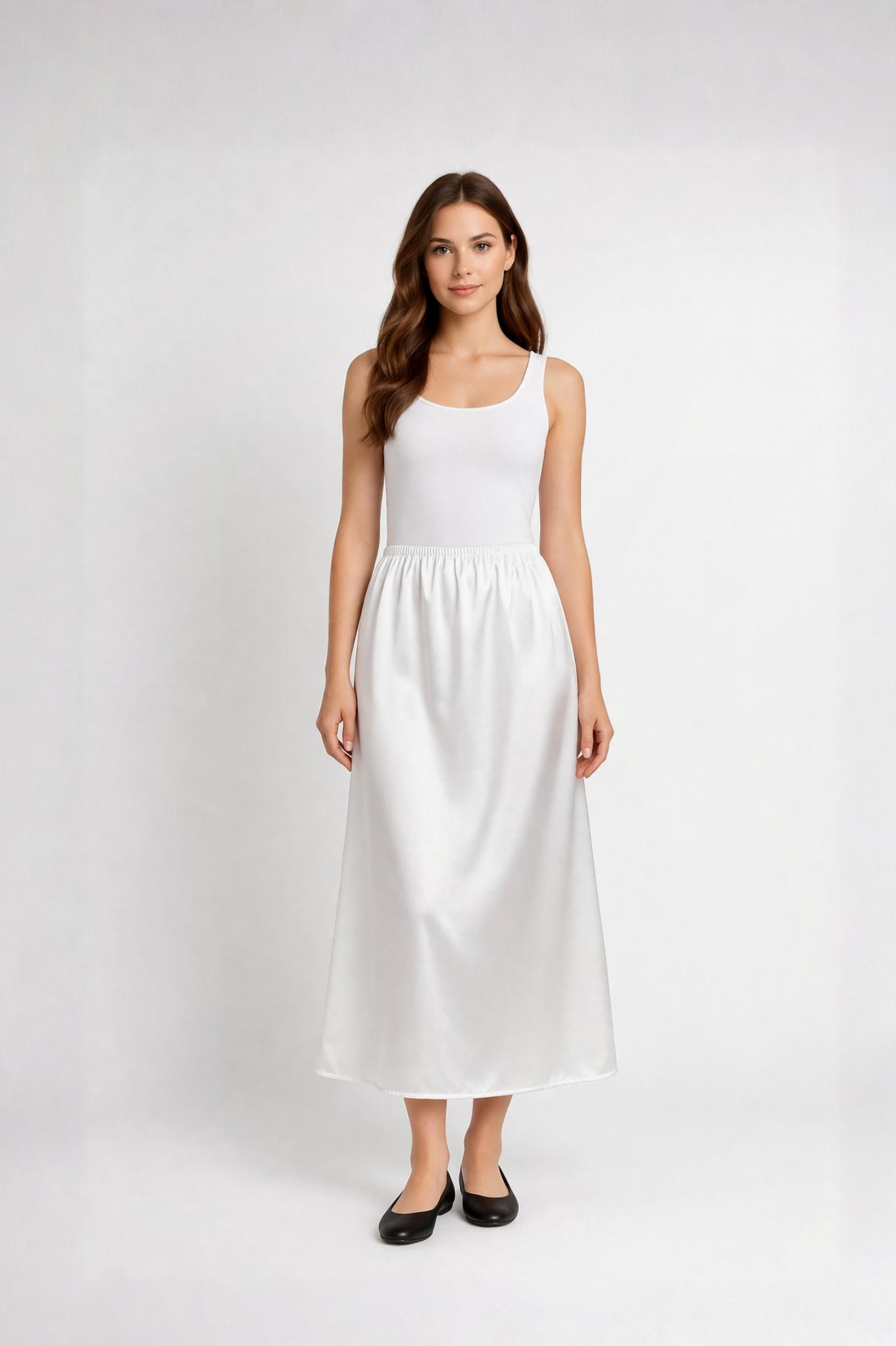 Saten Astar Etek BEYAZ