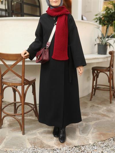 Basıc Kaşe Kaban SİYAH