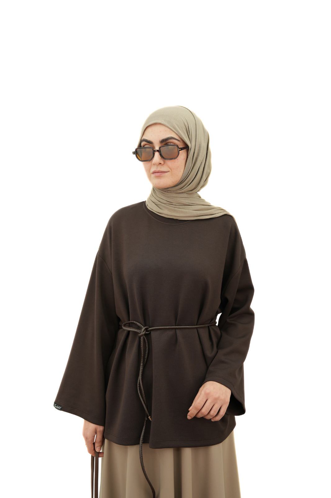 Modal Basıc Sweatshirt Kahverengi