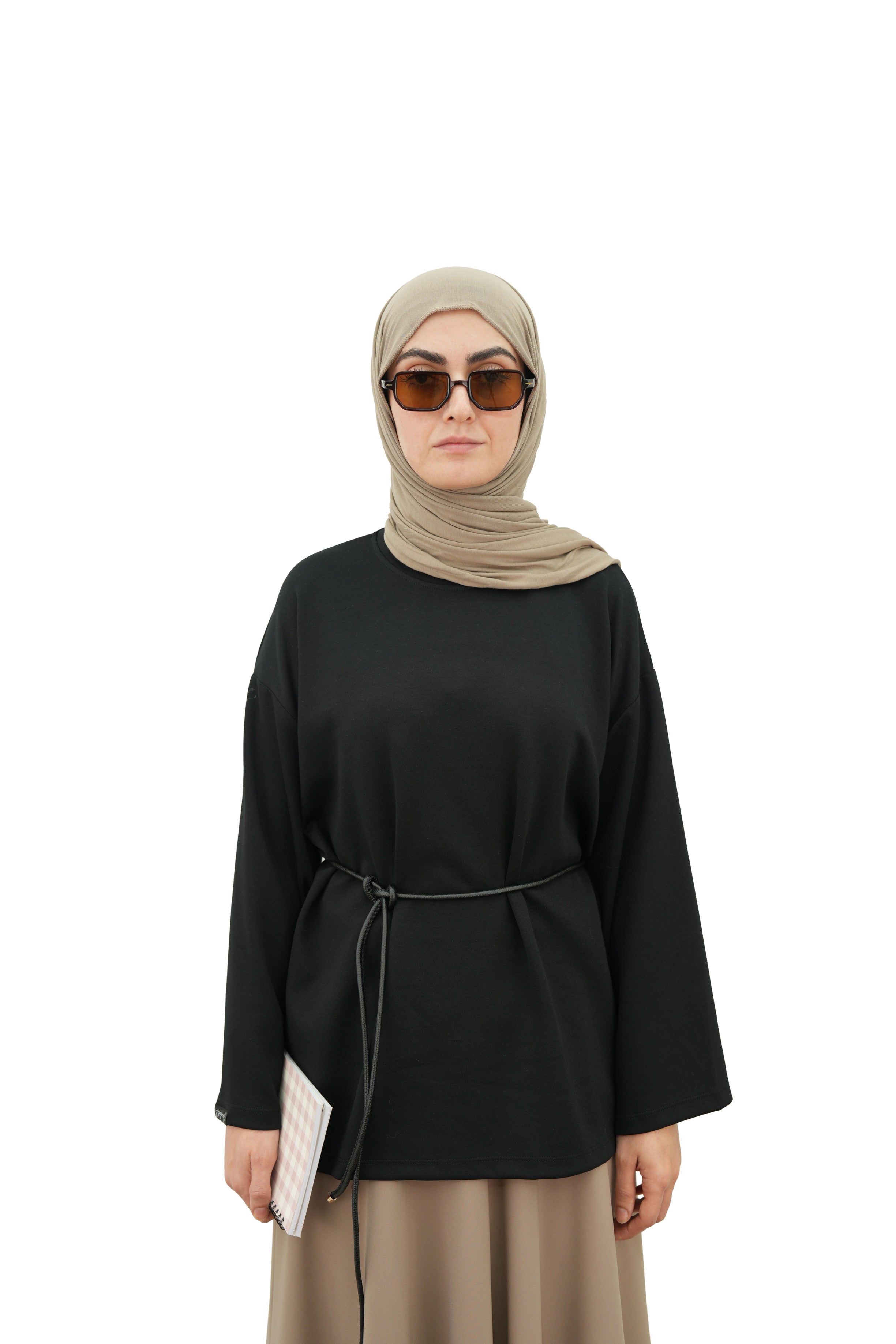 Modal Basıc Sweatshirt SİYAH