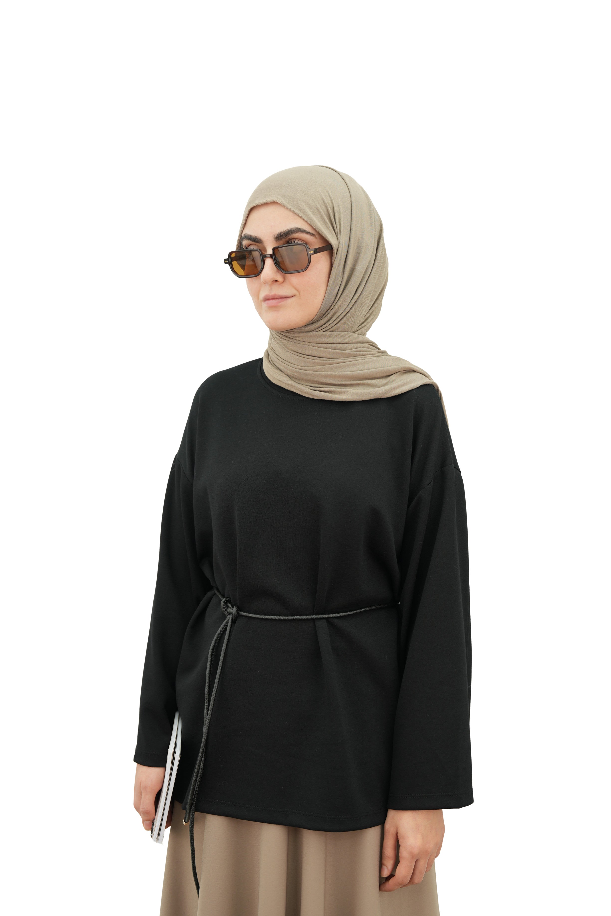 Modal Basıc Sweatshirt SİYAH