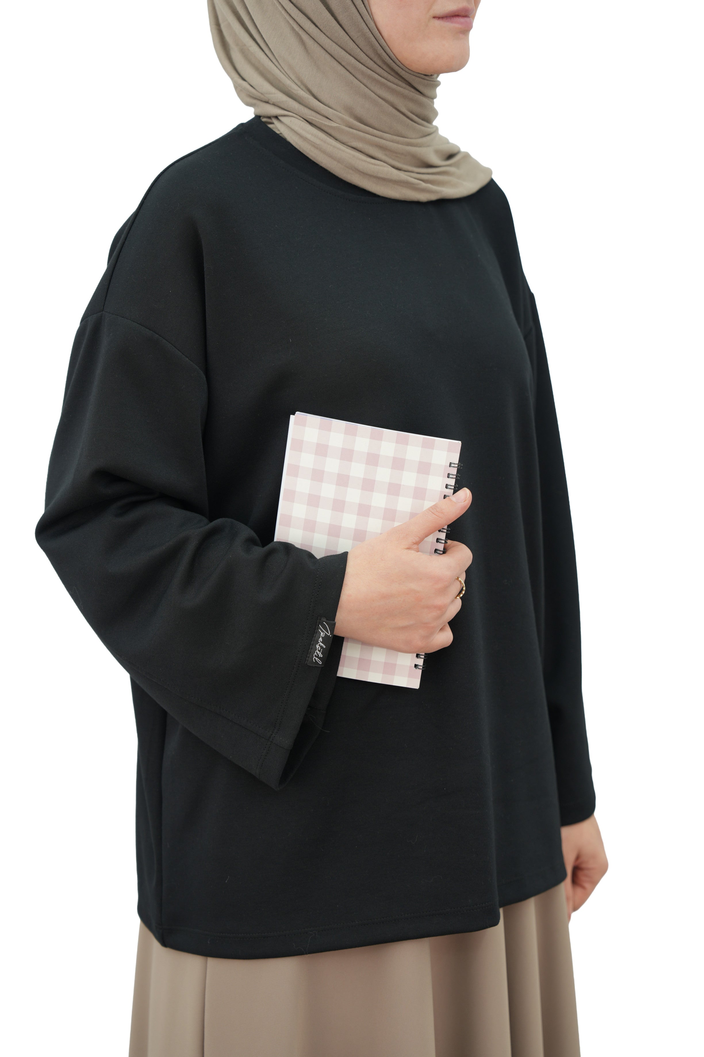 Modal Basıc Sweatshirt SİYAH