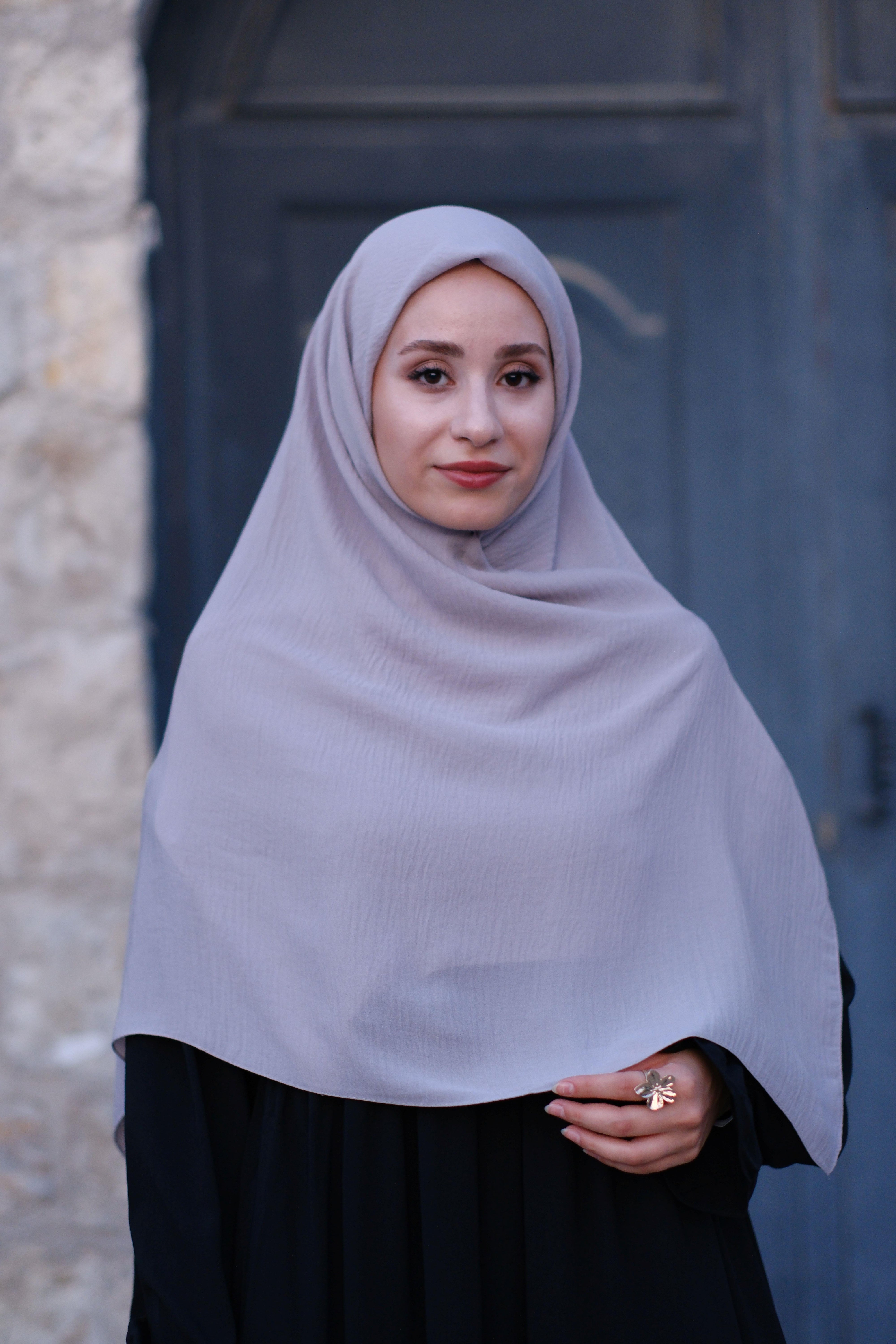 Cazz Büyük Boy Eşarp AÇIK GRİ