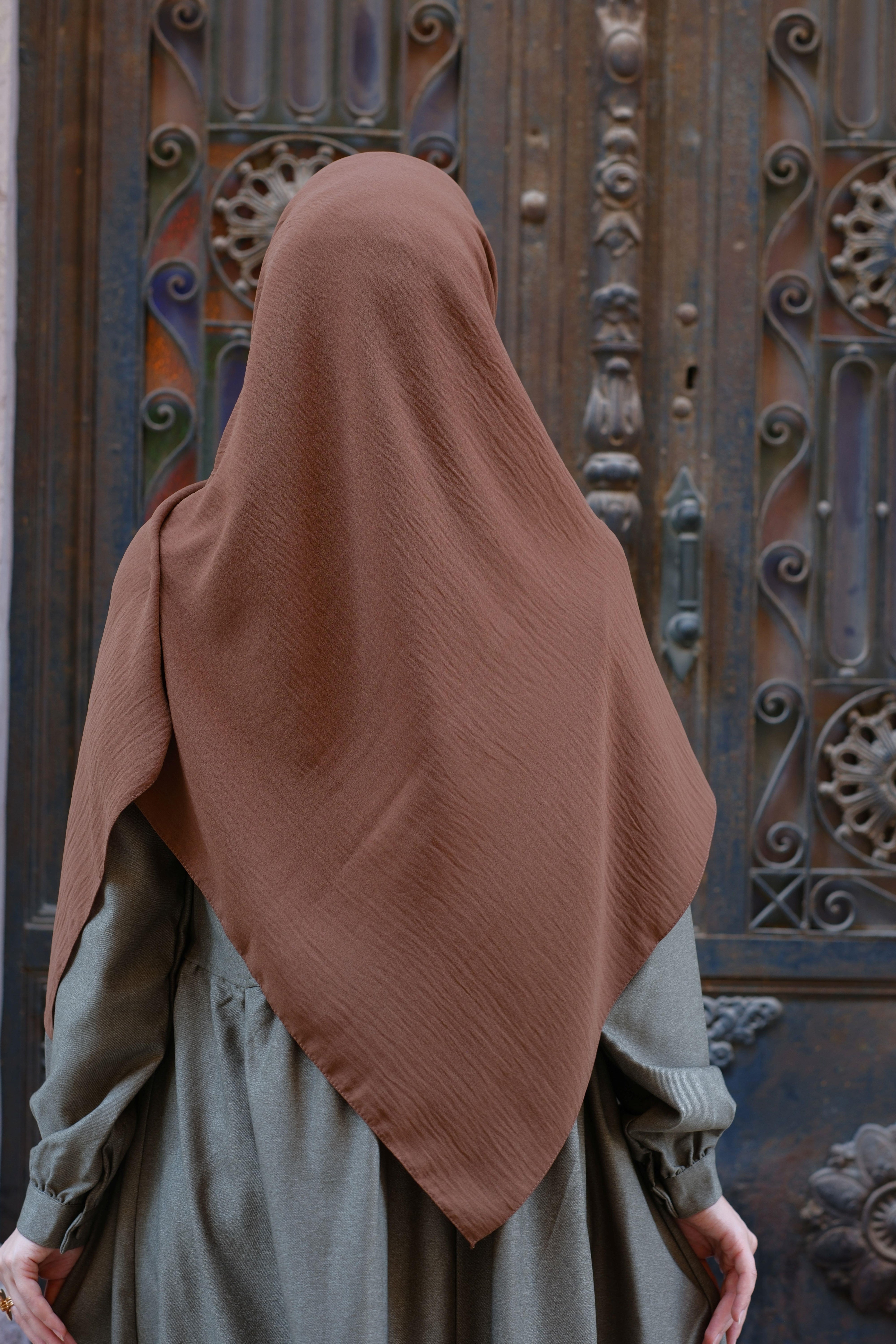 Cazz Büyük Boy Eşarp KAHVERENGİ