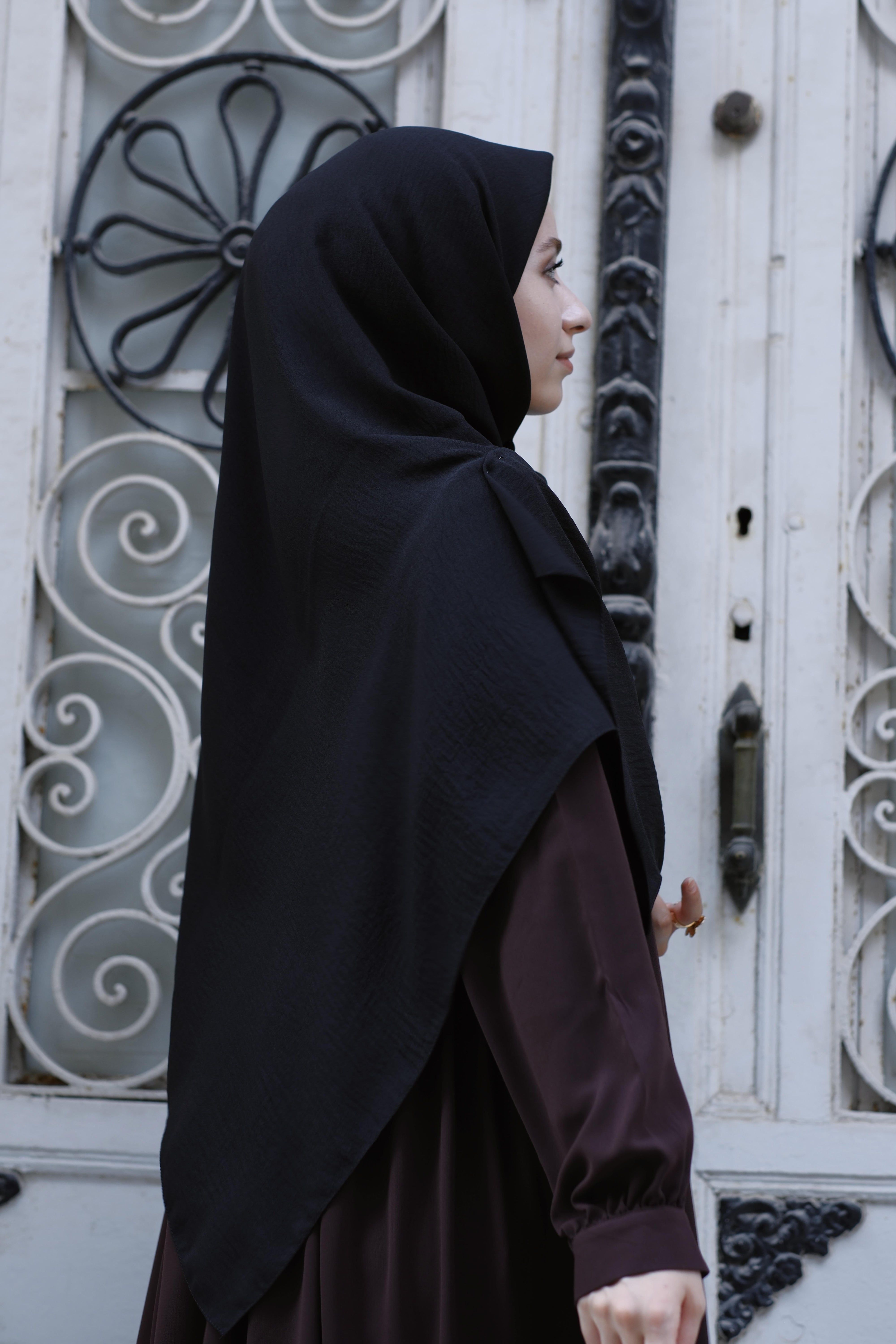 Cazz Büyük Boy Eşarp SİYAH