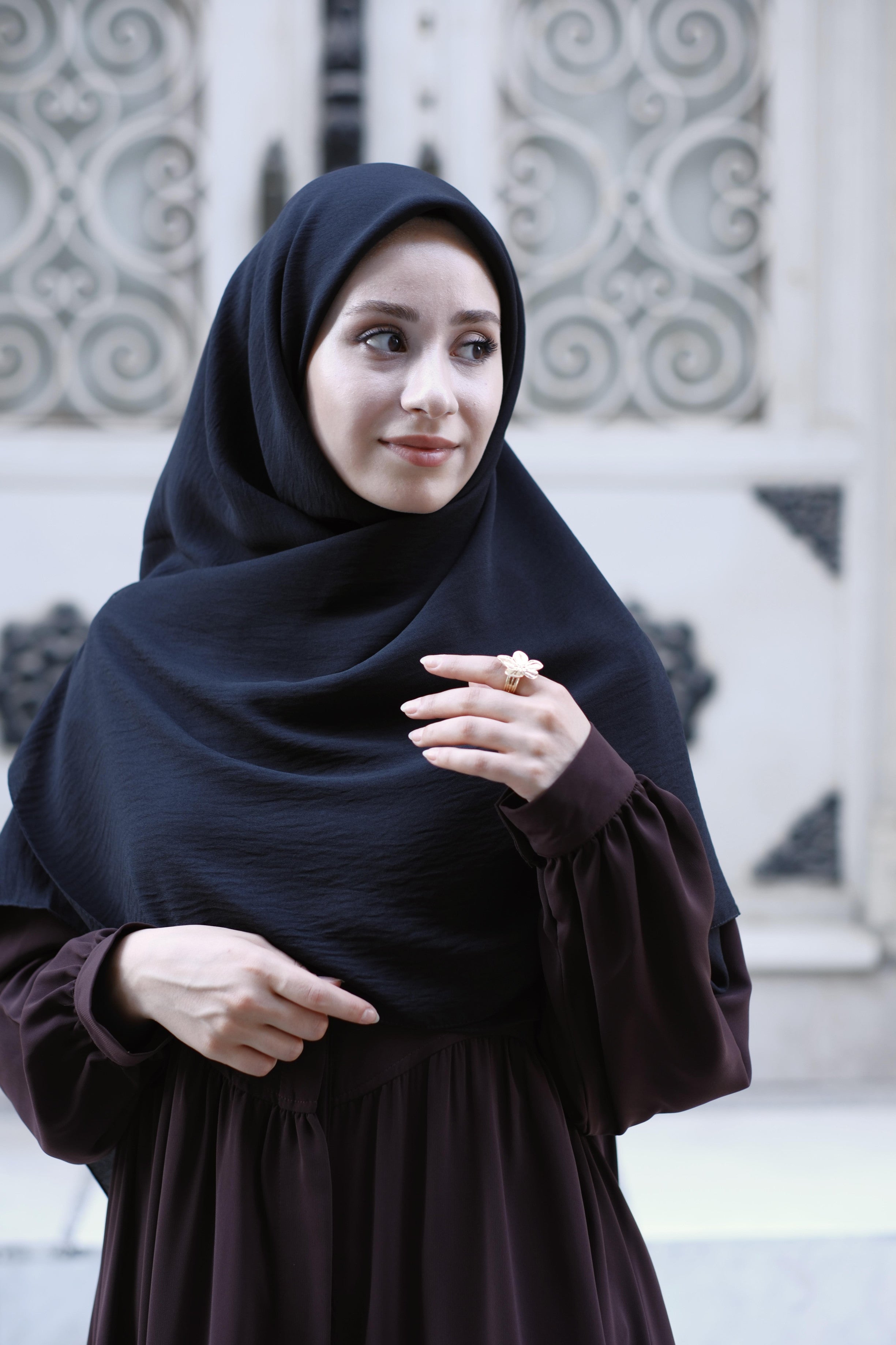 Cazz Büyük Boy Eşarp SİYAH