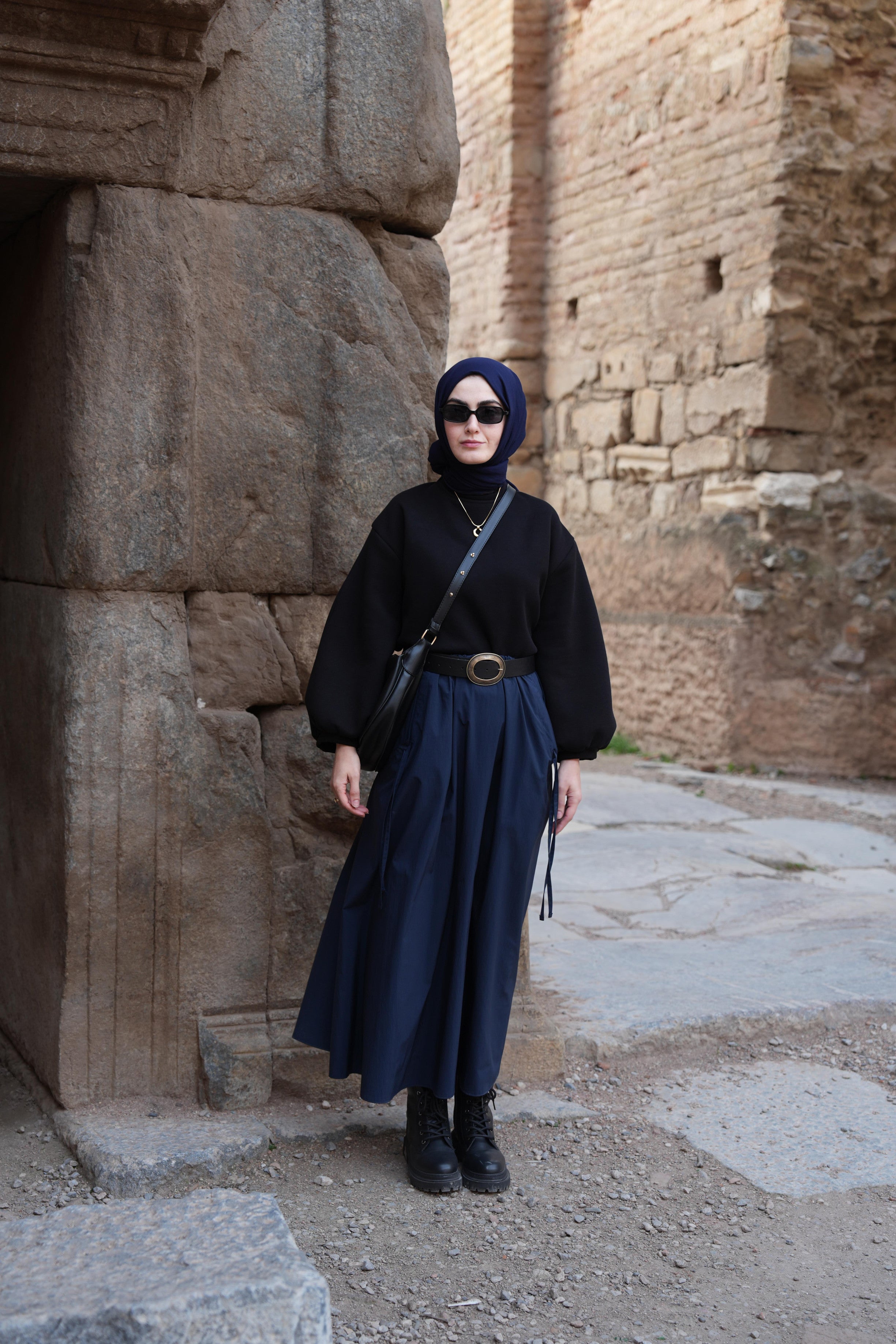 Cep Tünelli Etek LACİVERT