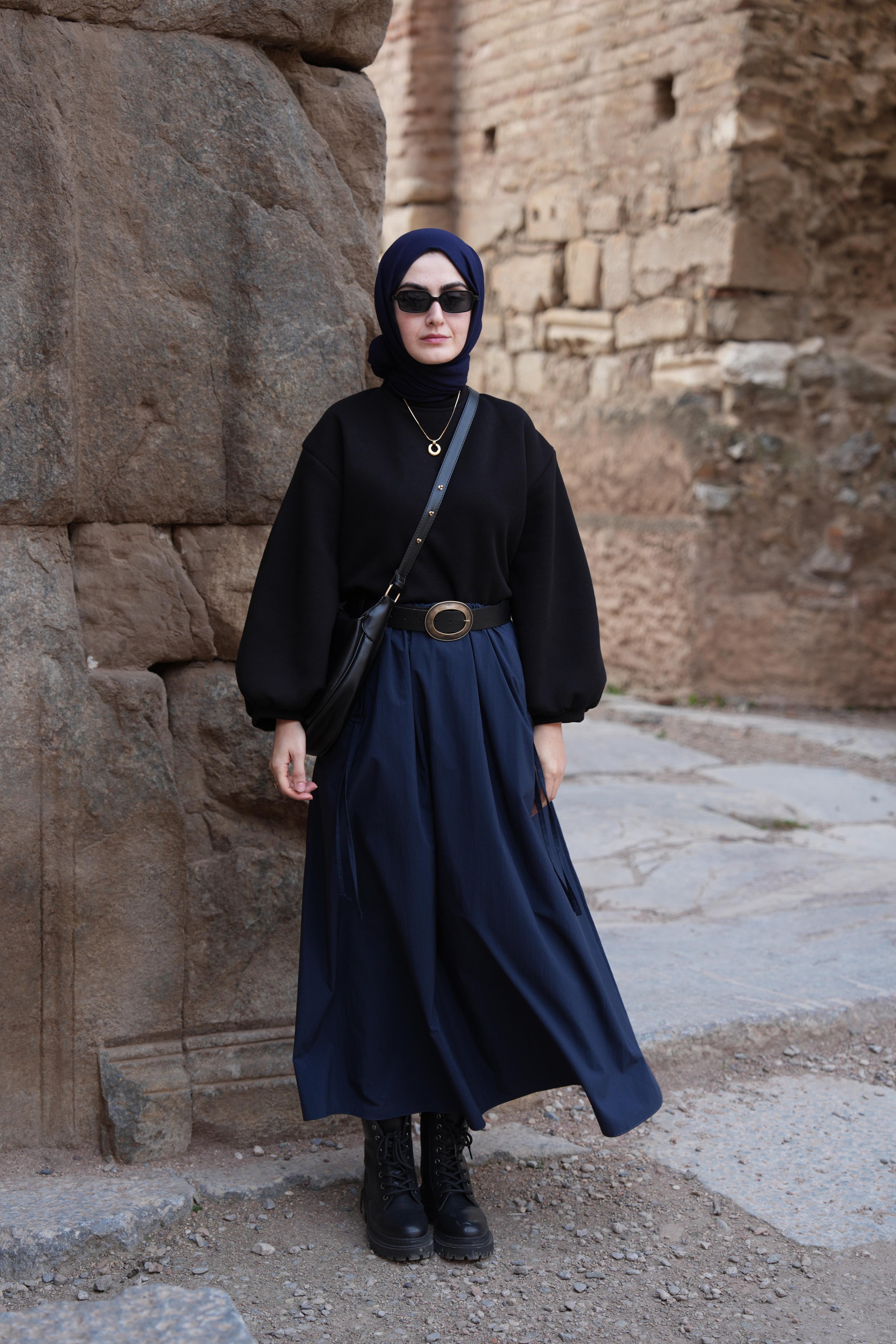 Cep Tünelli Etek LACİVERT