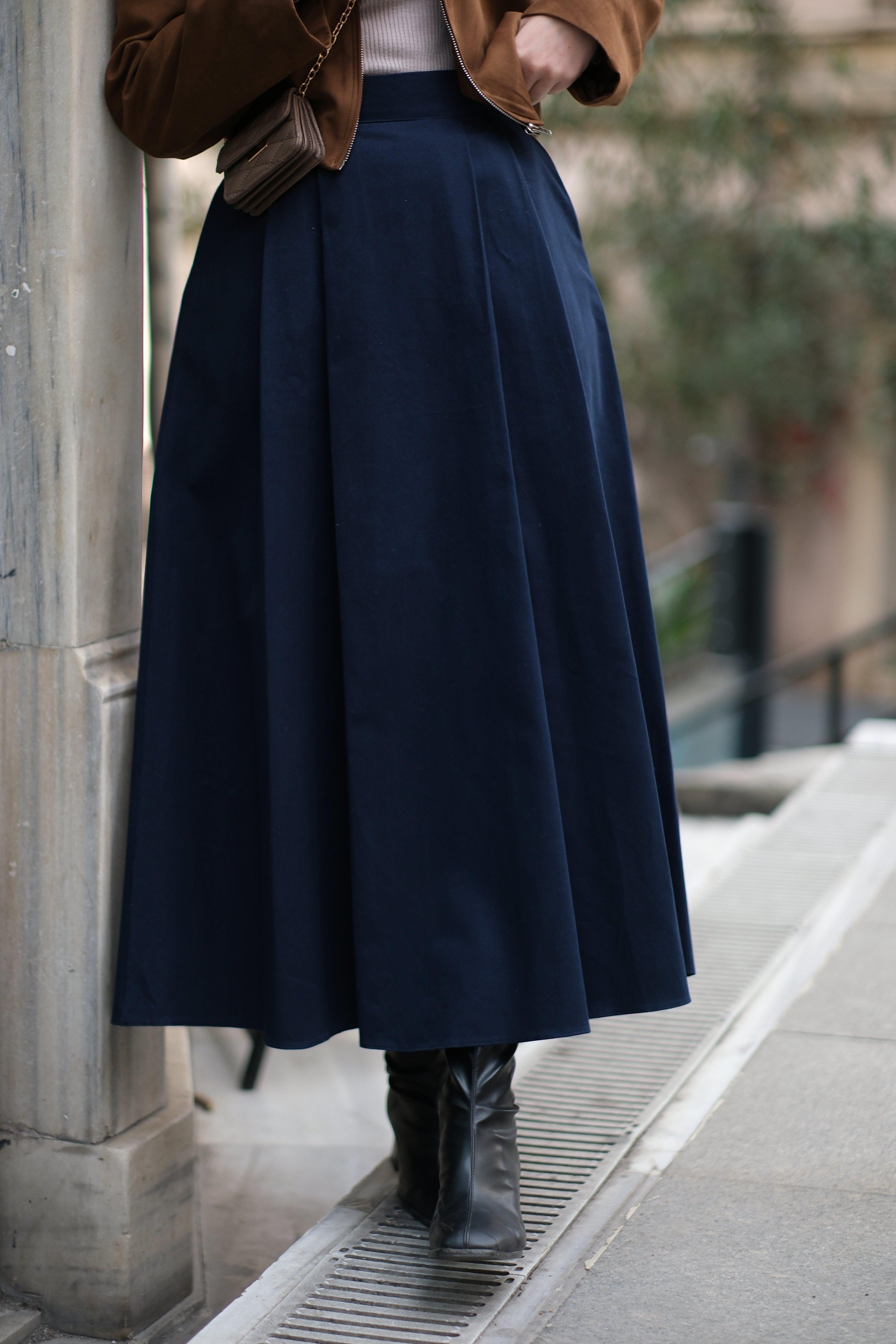 Denim Etek LACİVERT