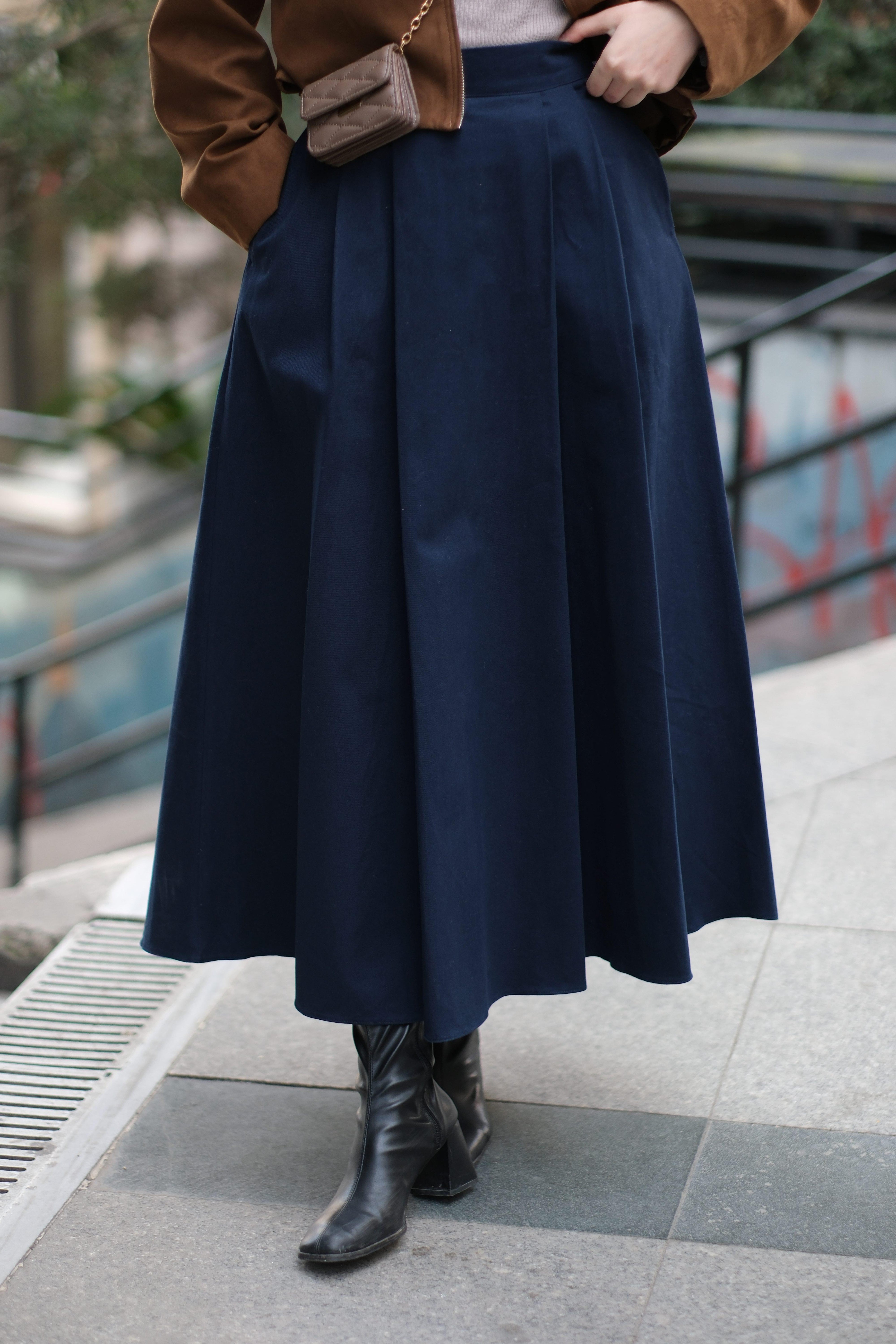 Denim Etek LACİVERT