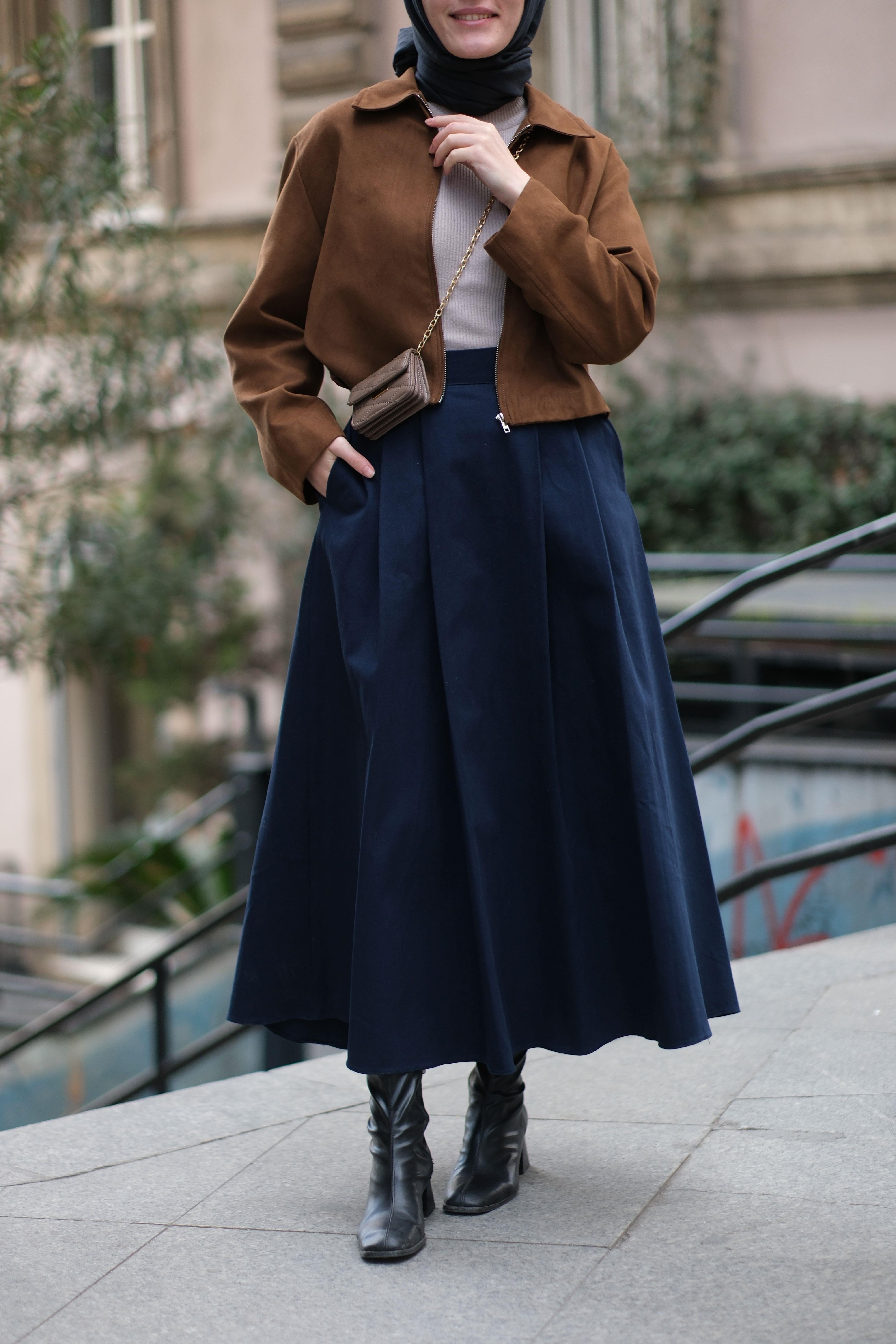 Denim Etek LACİVERT