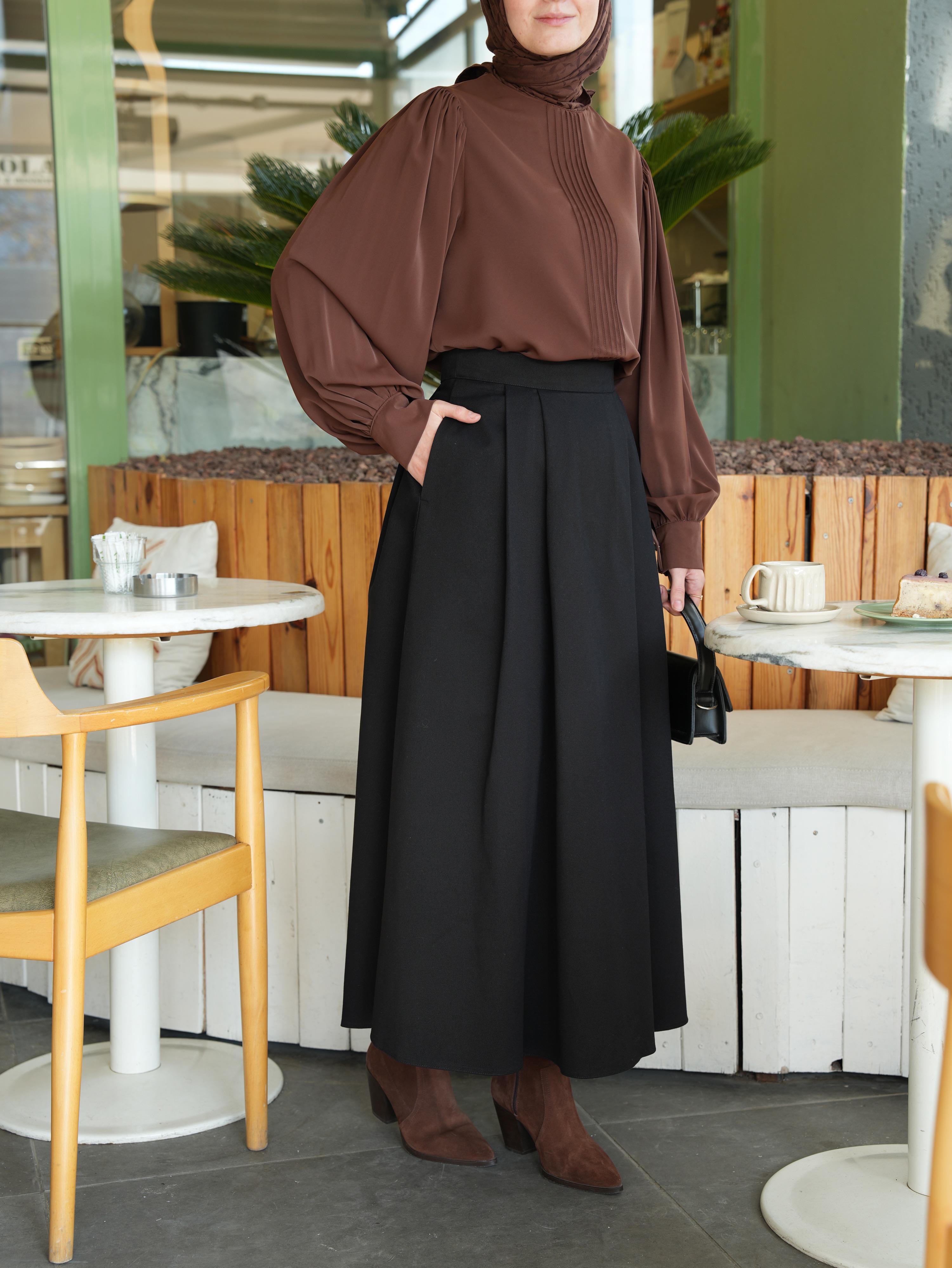 Denim Etek SİYAH