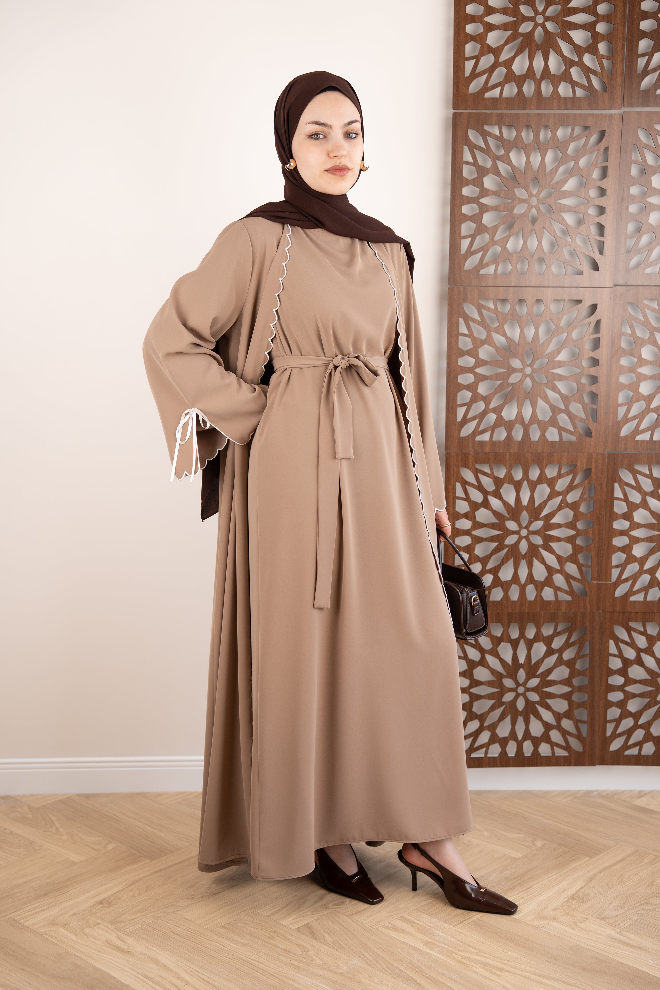 Touch Abaya Takım BEJ