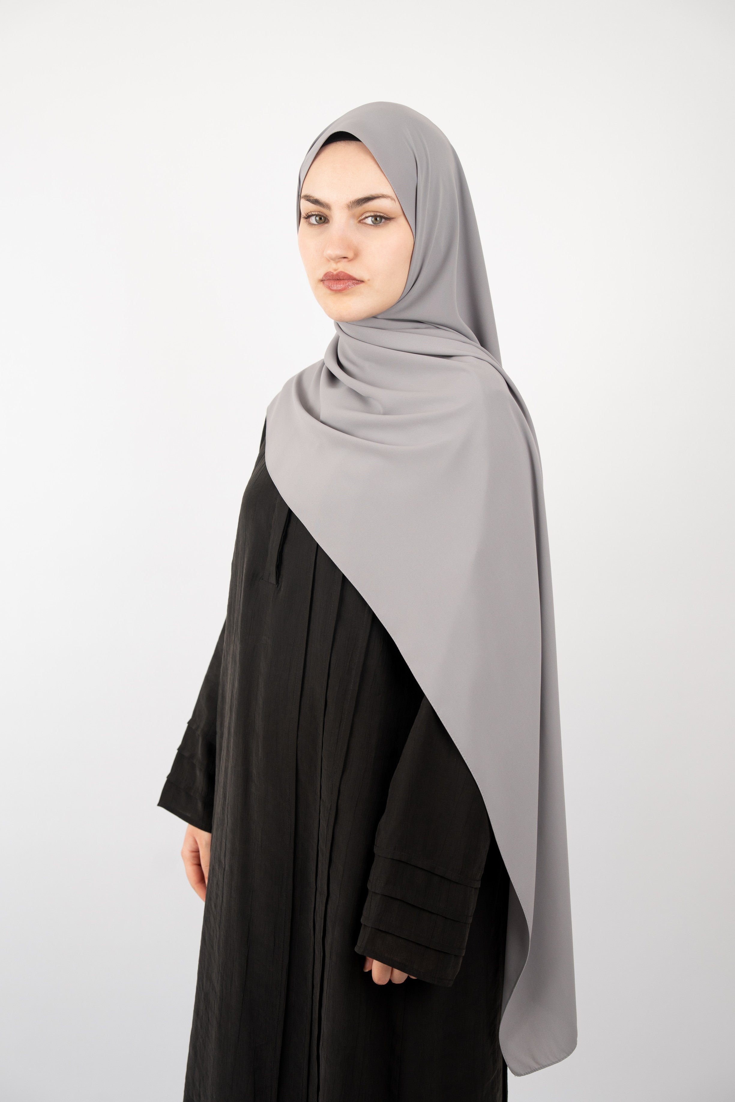 Medine İpeği Şal AÇIK GRİ