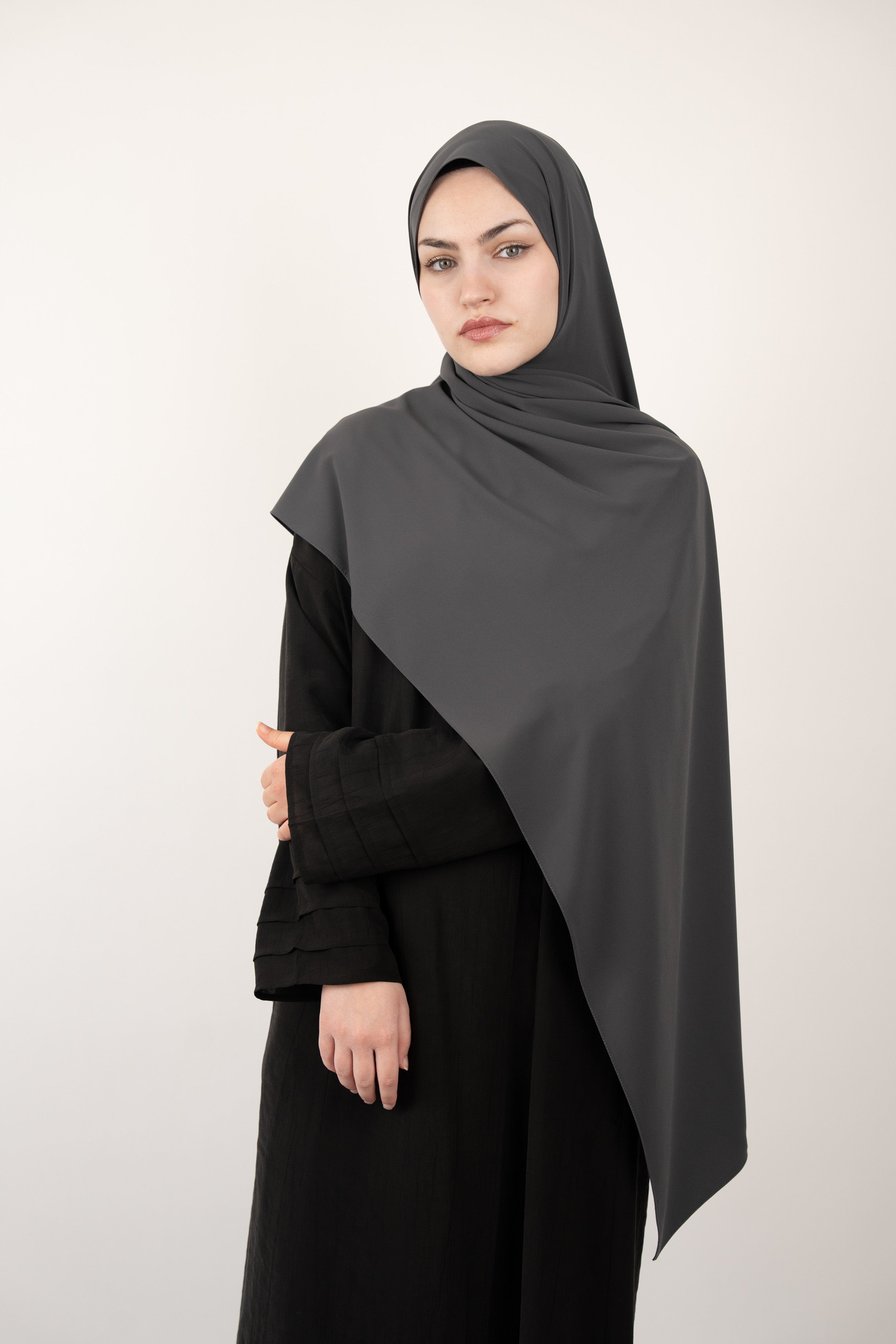 Medine İpeği Şal FÜME