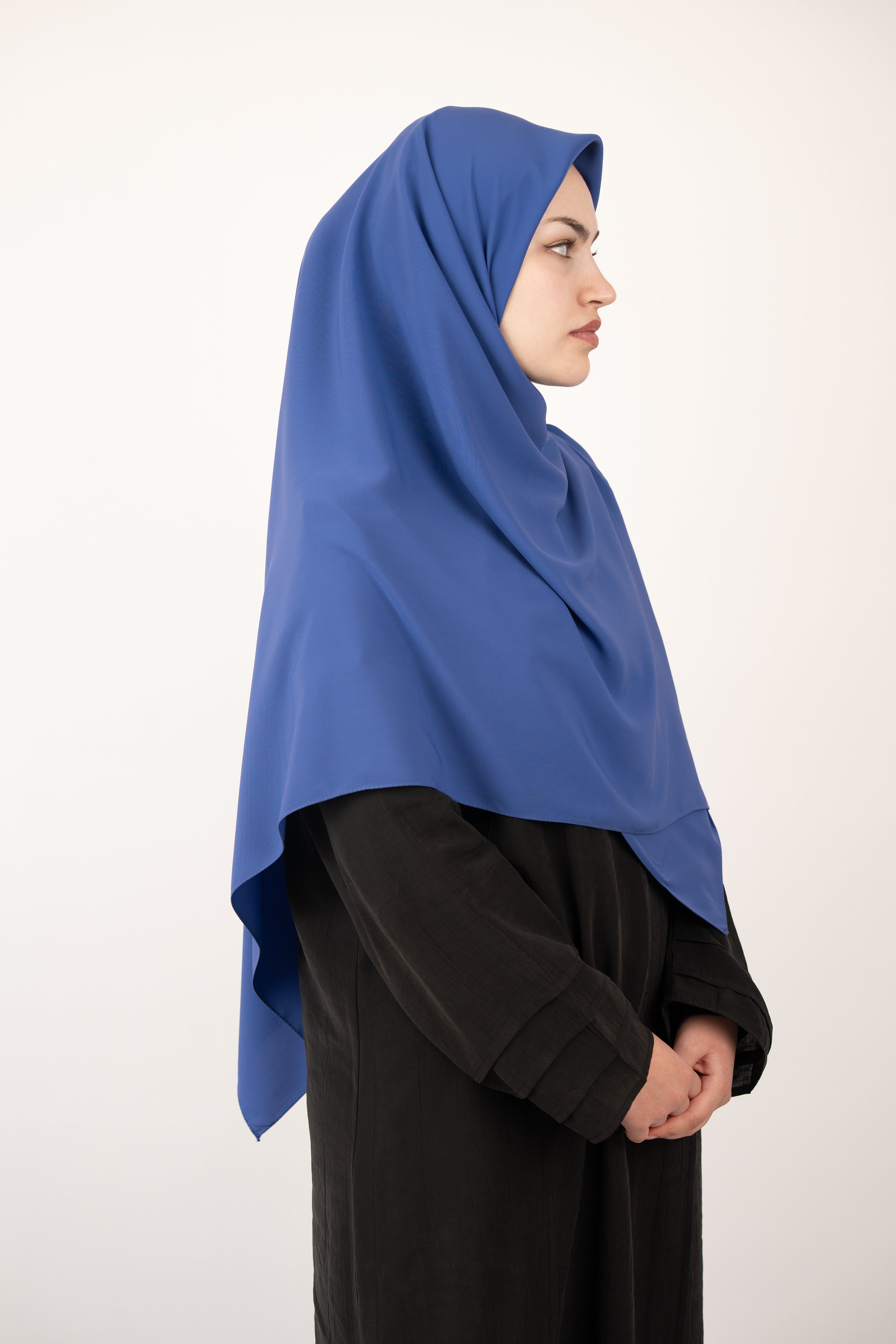 Medine İpeği Eşarp KOT MAVİ