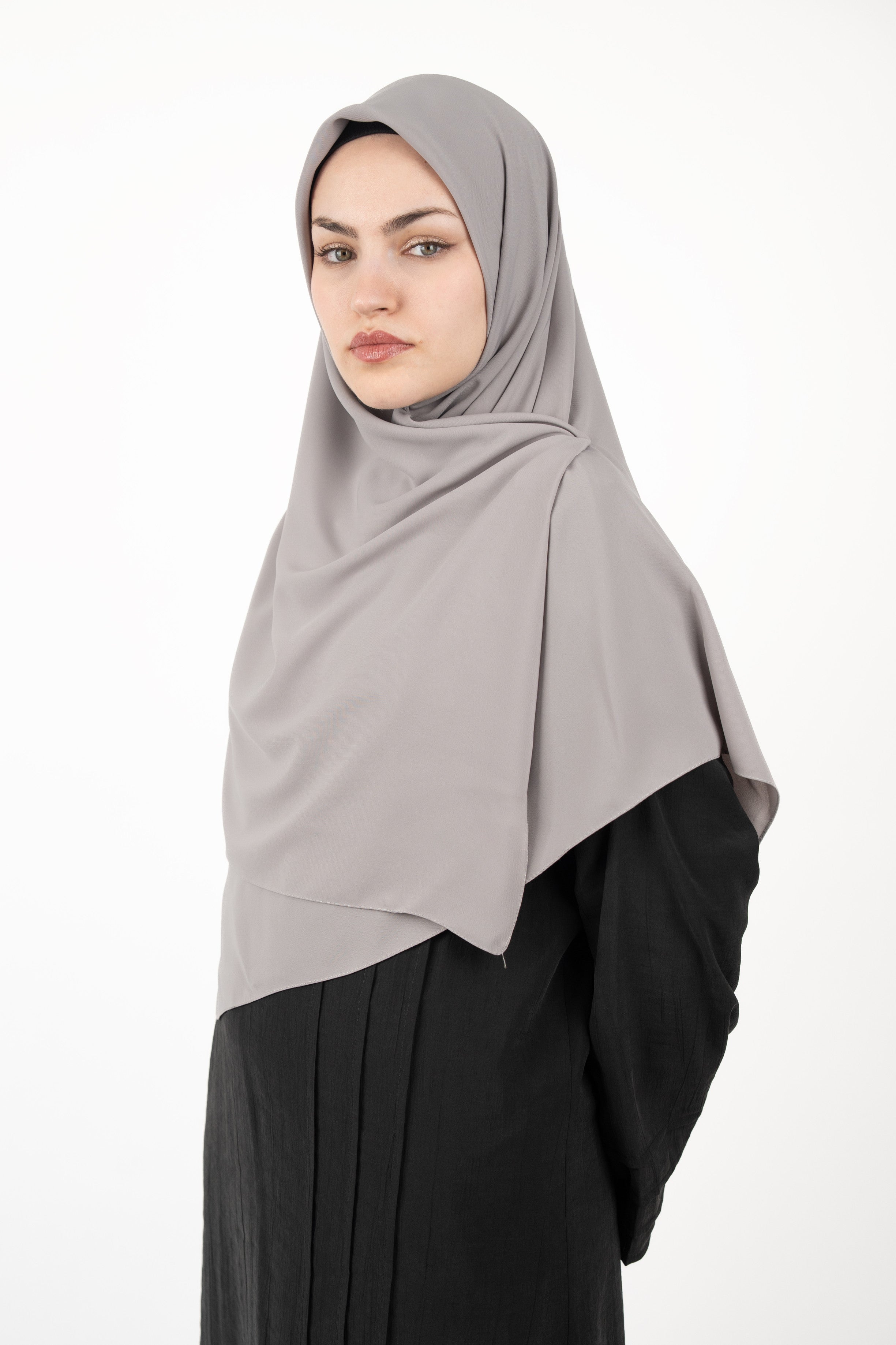 Medine İpeği Eşarp AÇIK GRİ