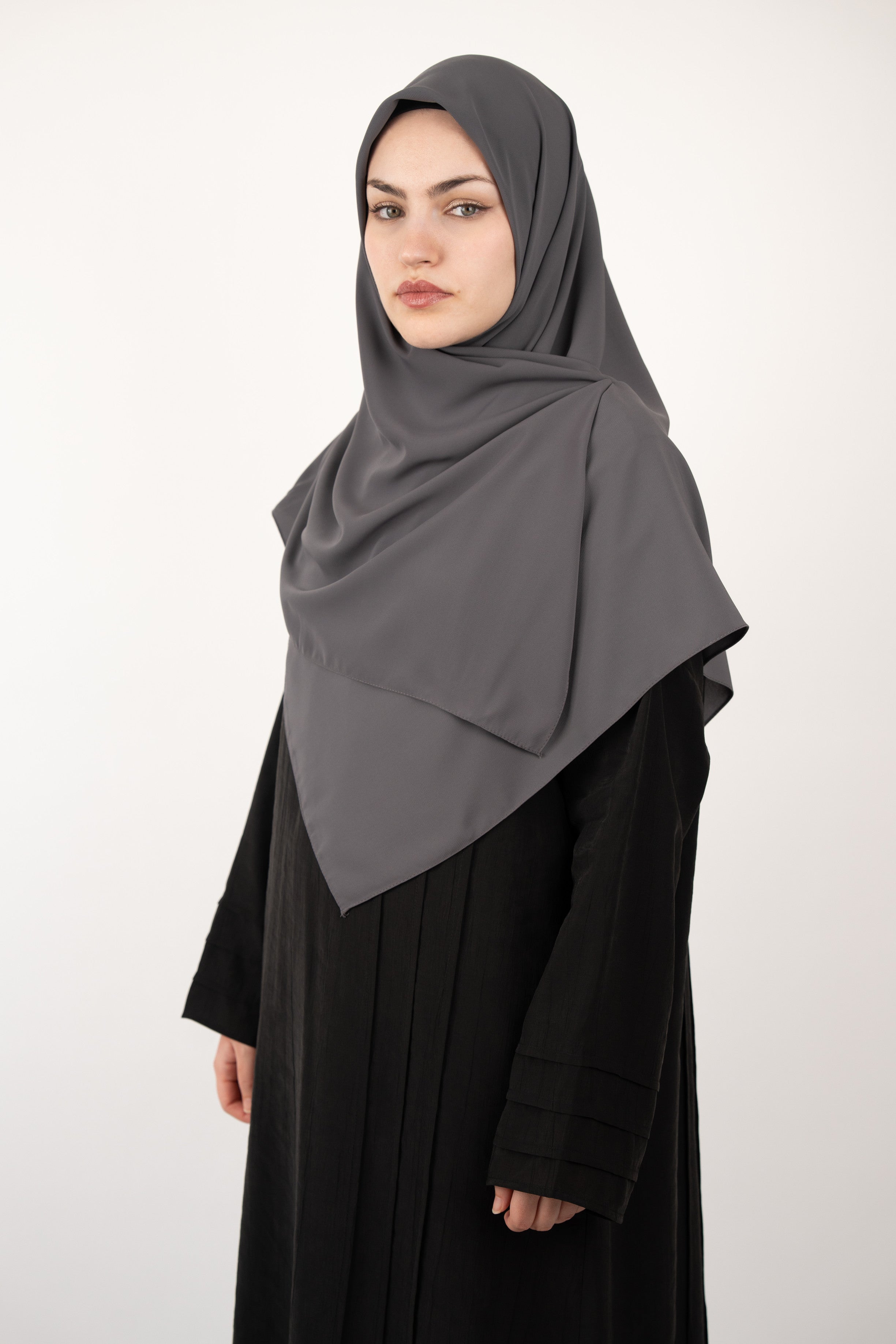 Medine İpeği Eşarp GRİ