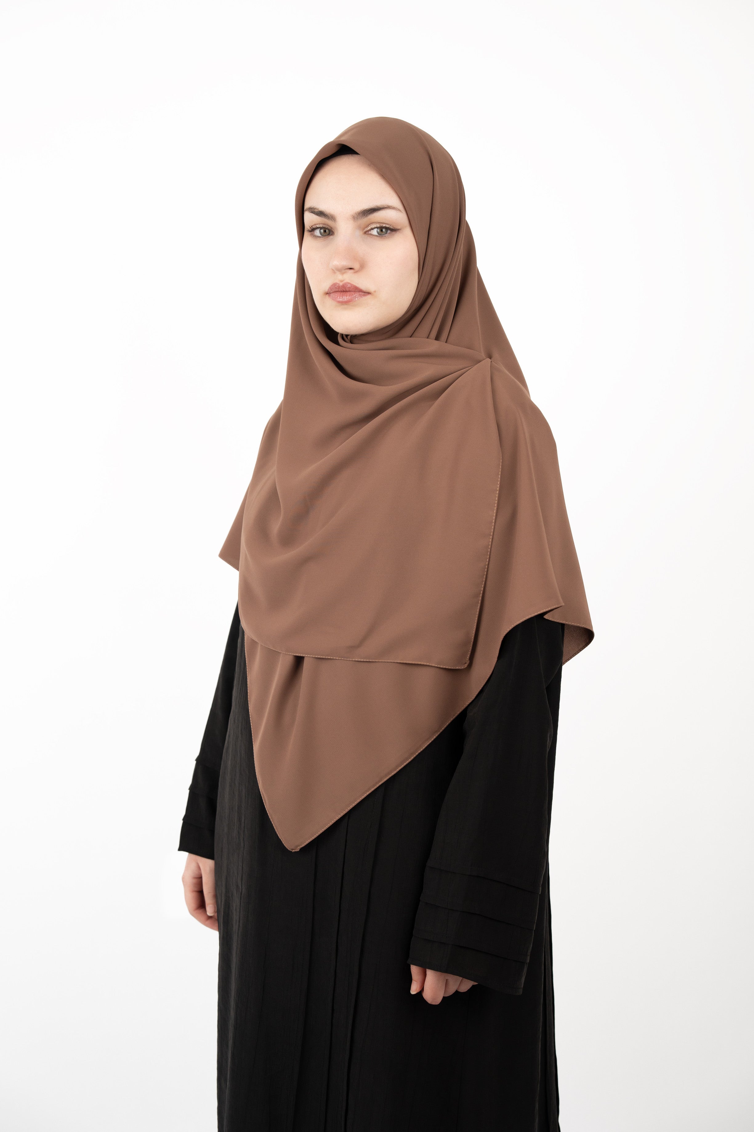 Medine İpeği Eşarp TOZLU KAHVE