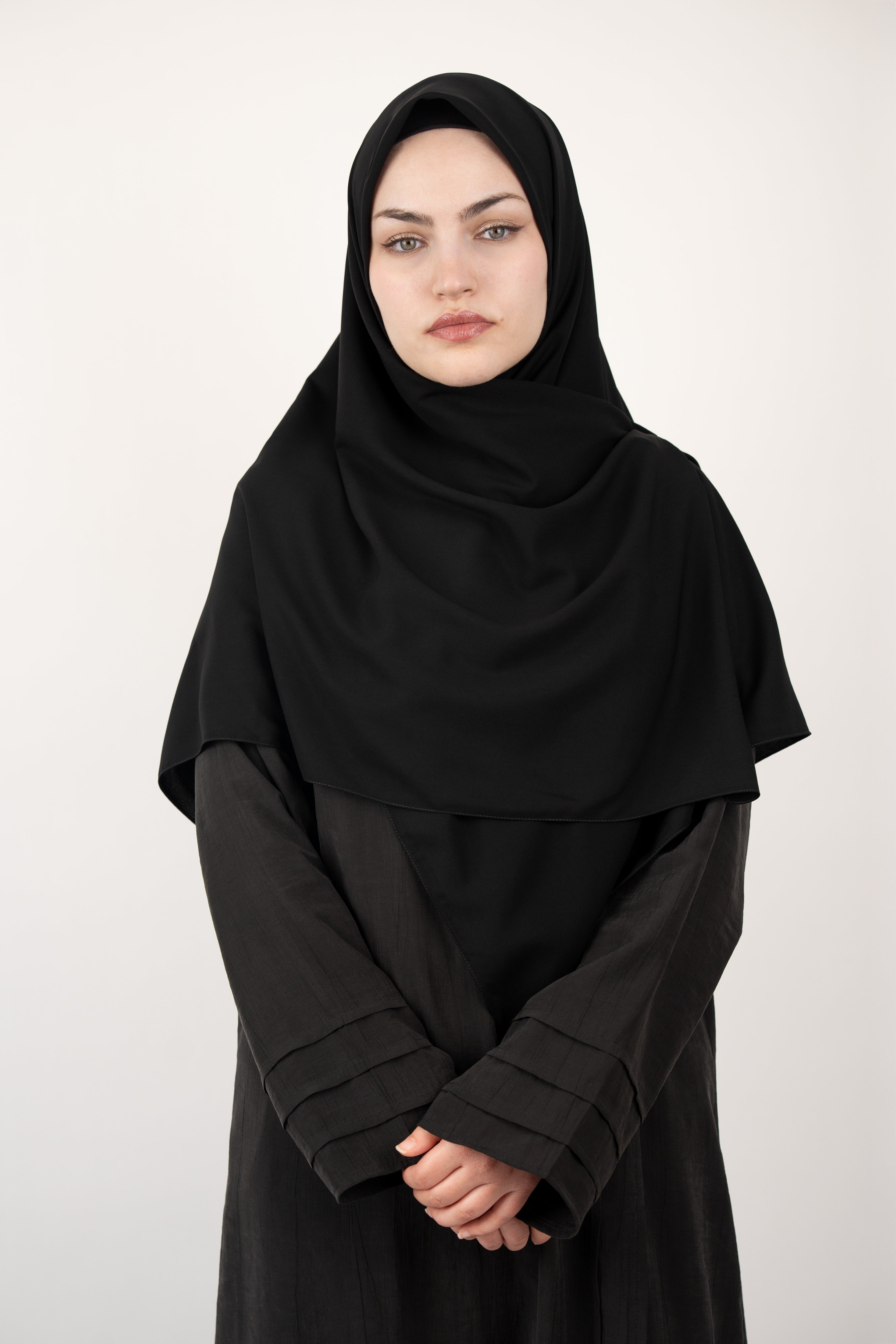 Medine İpeği Eşarp SİYAH