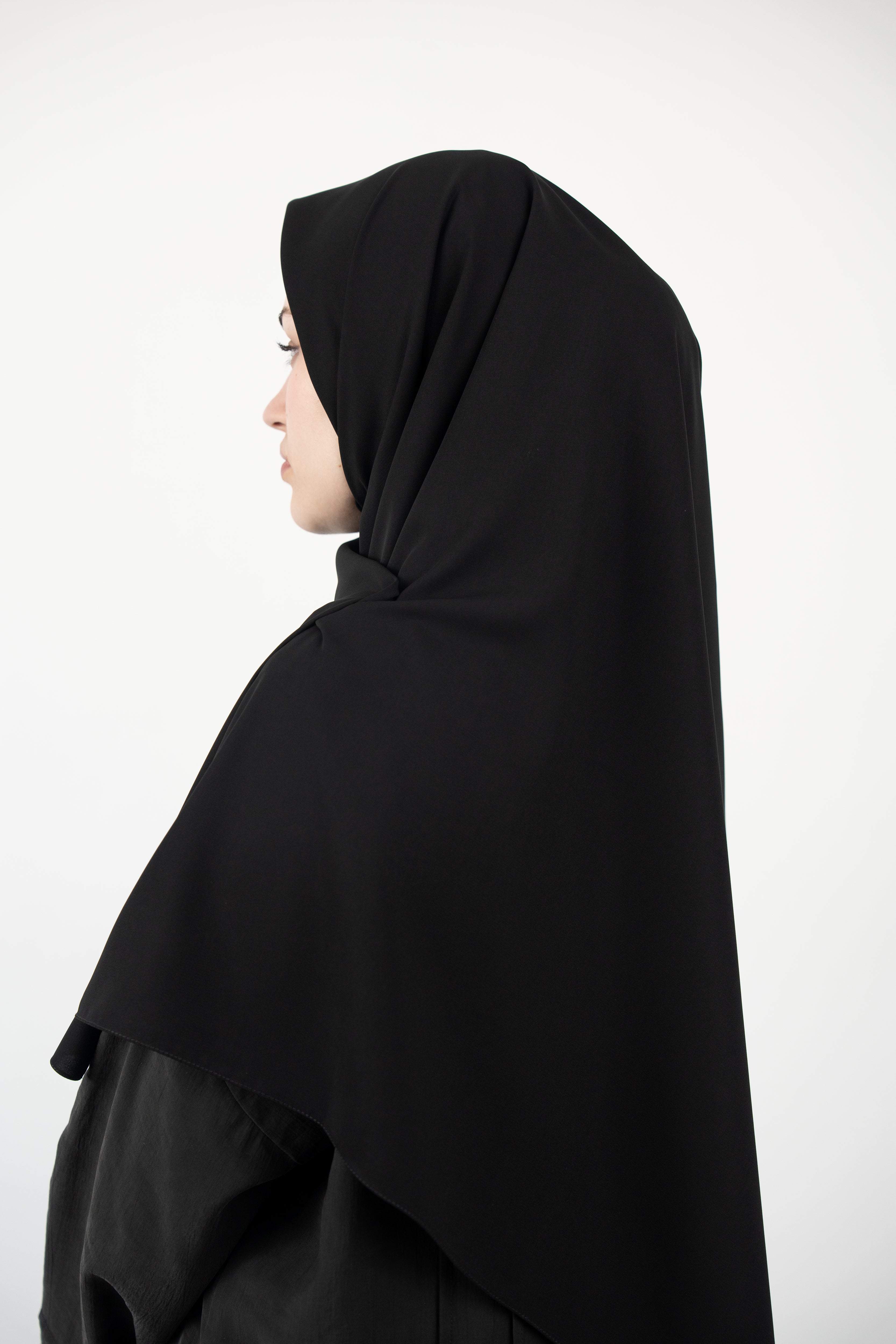 Medine İpeği Eşarp SİYAH