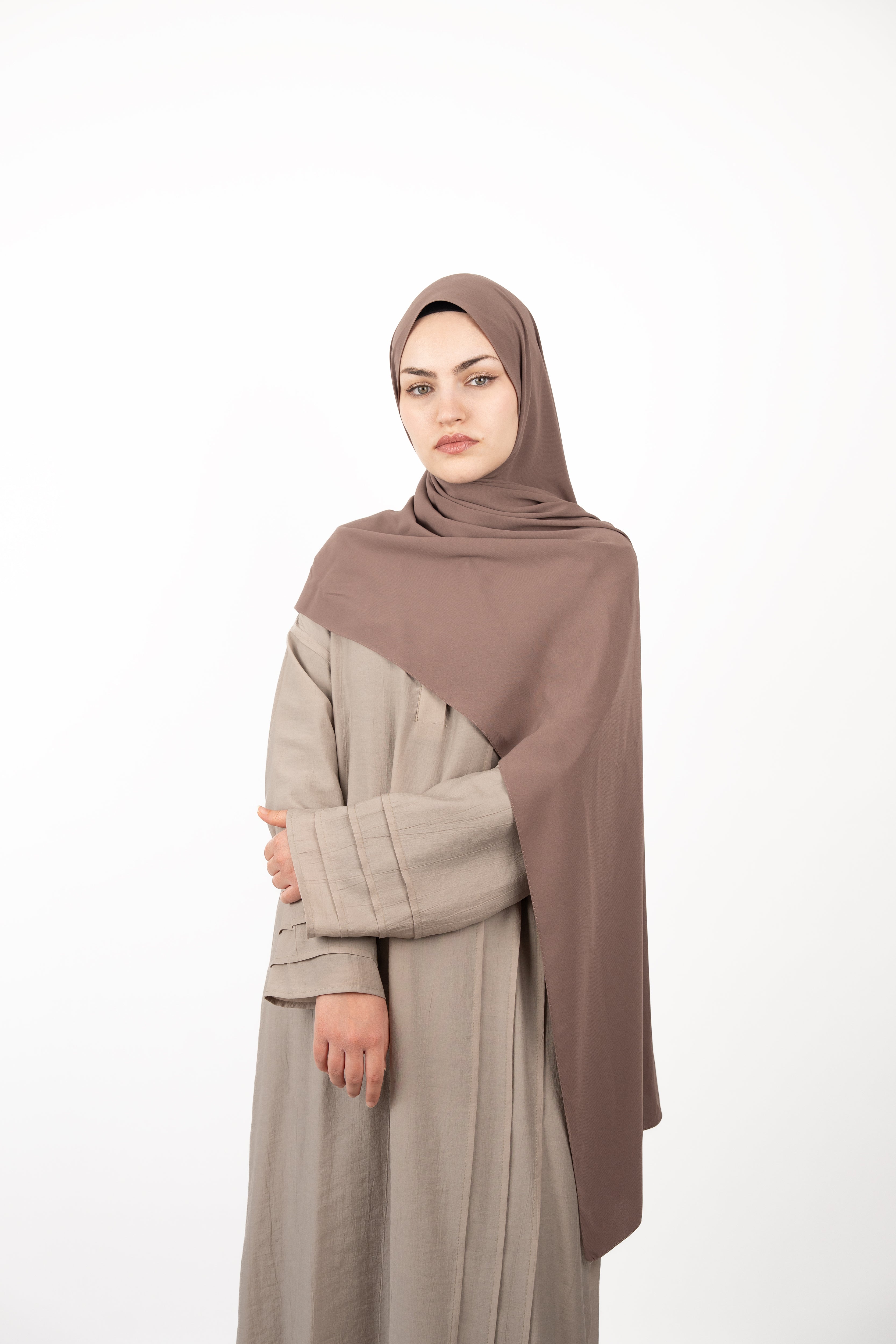 Medine İpeği Şal VİZON