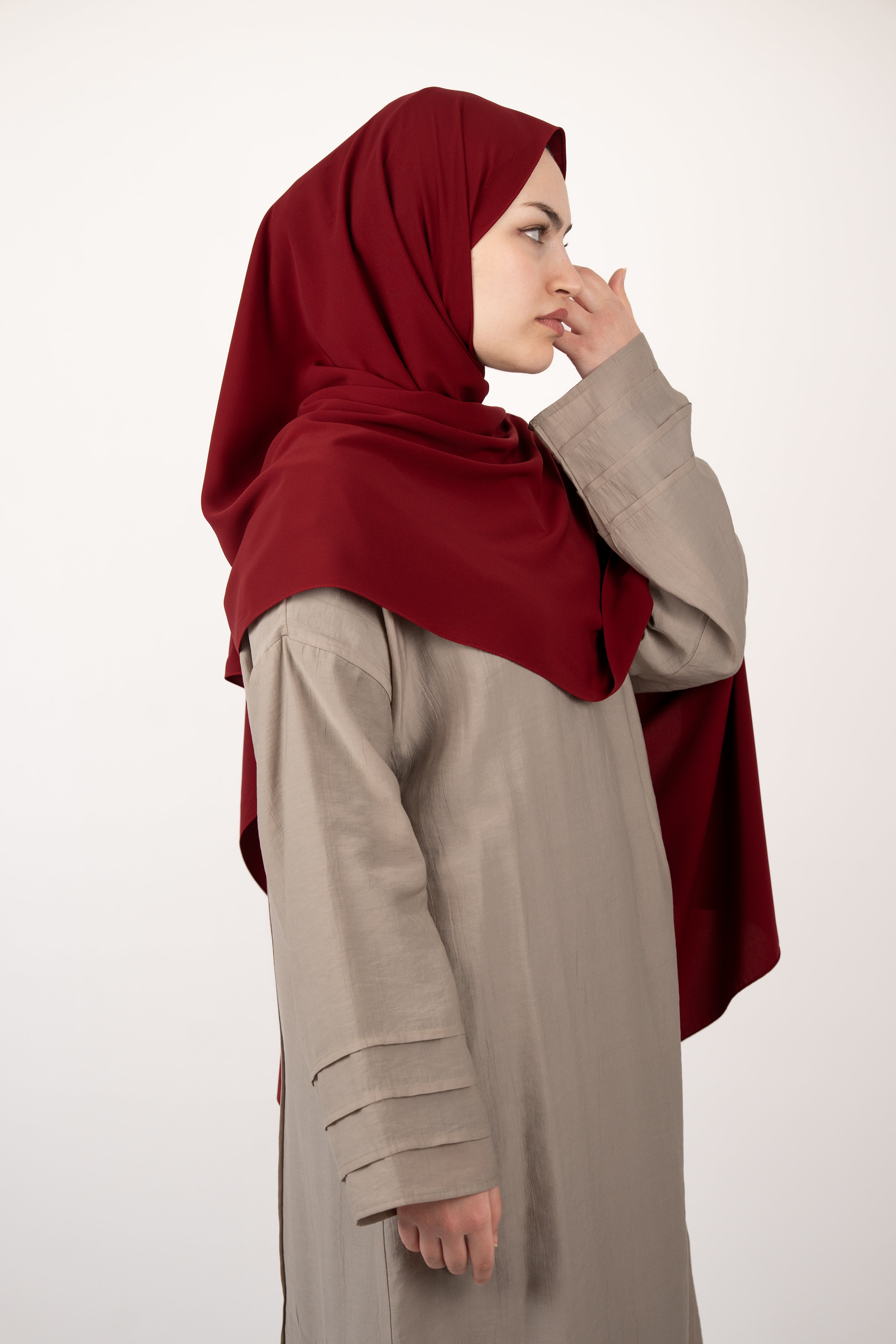 Medine İpeği Şal BORDO