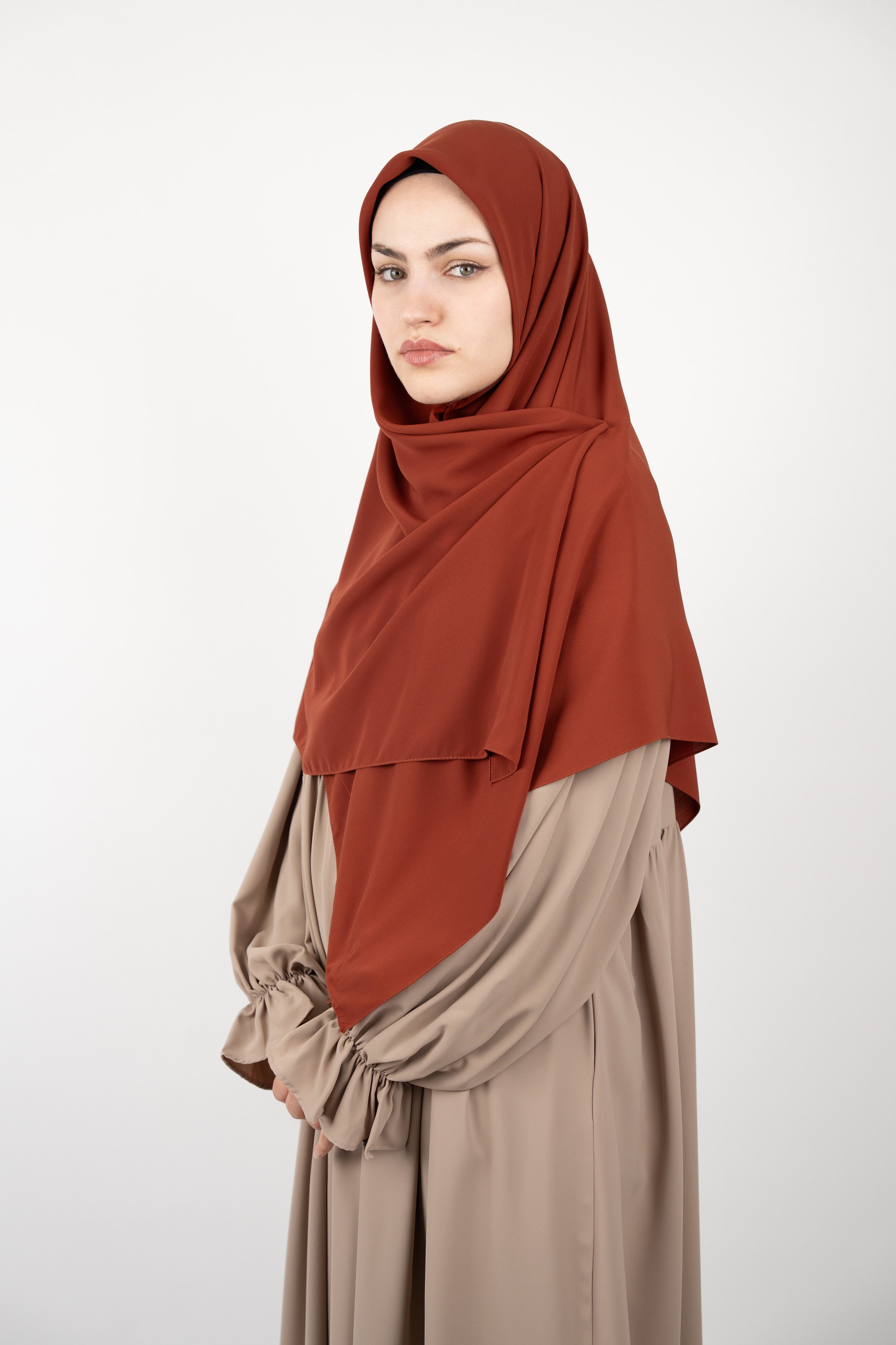 Medine İpeği Eşarp KİREMİT