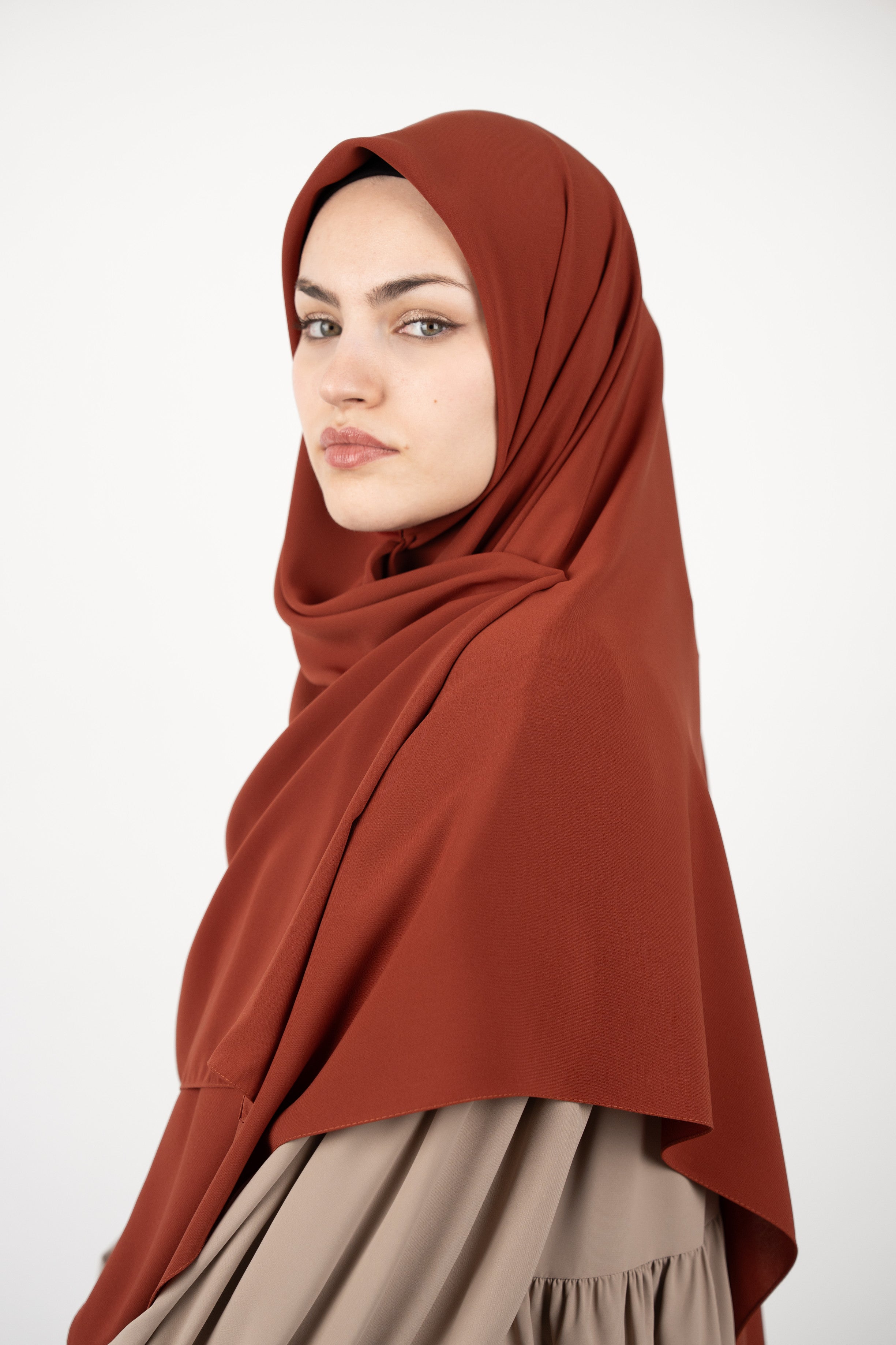 Medine İpeği Eşarp KİREMİT