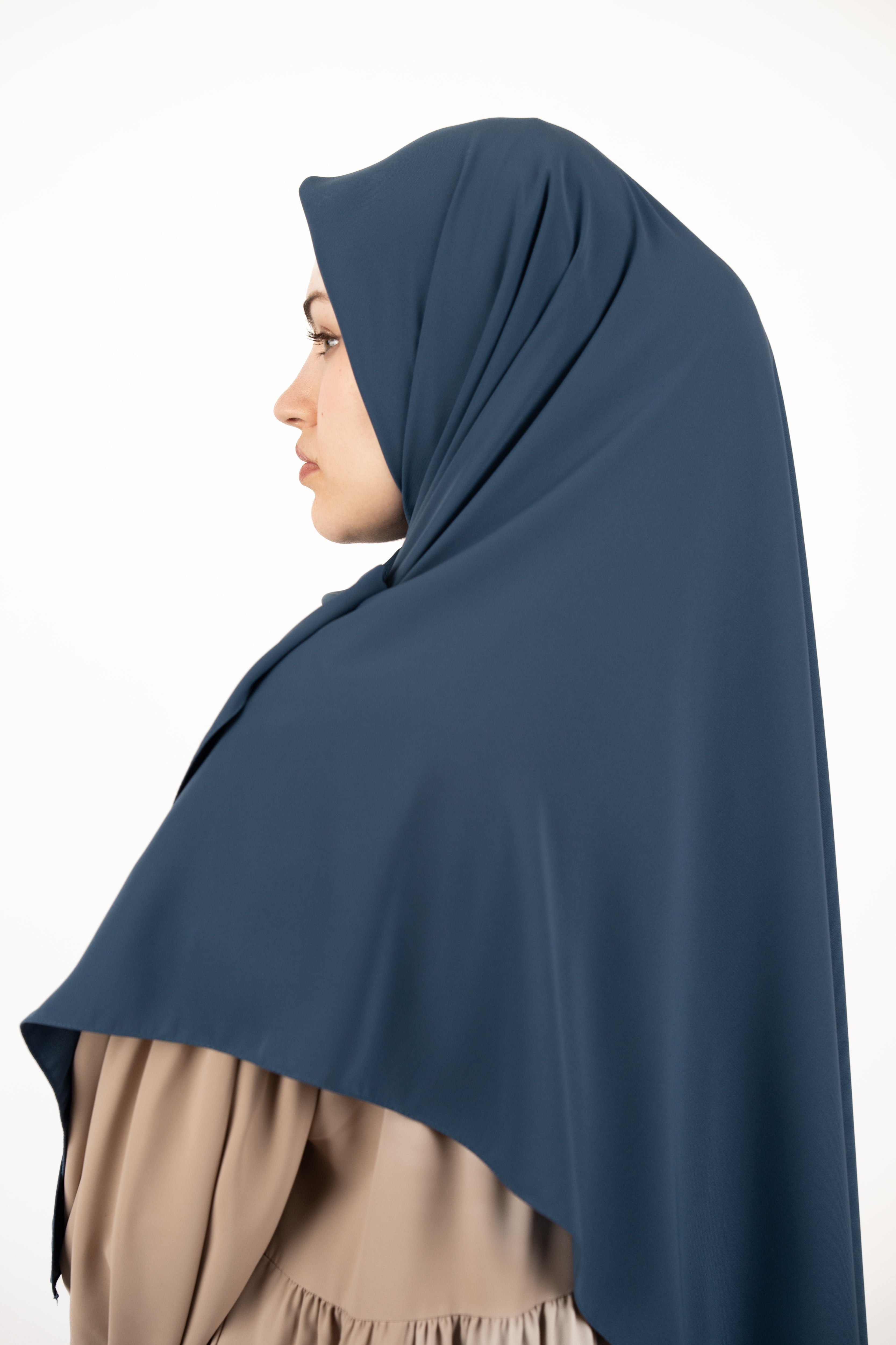 Medine İpeği Eşarp İNDİGO