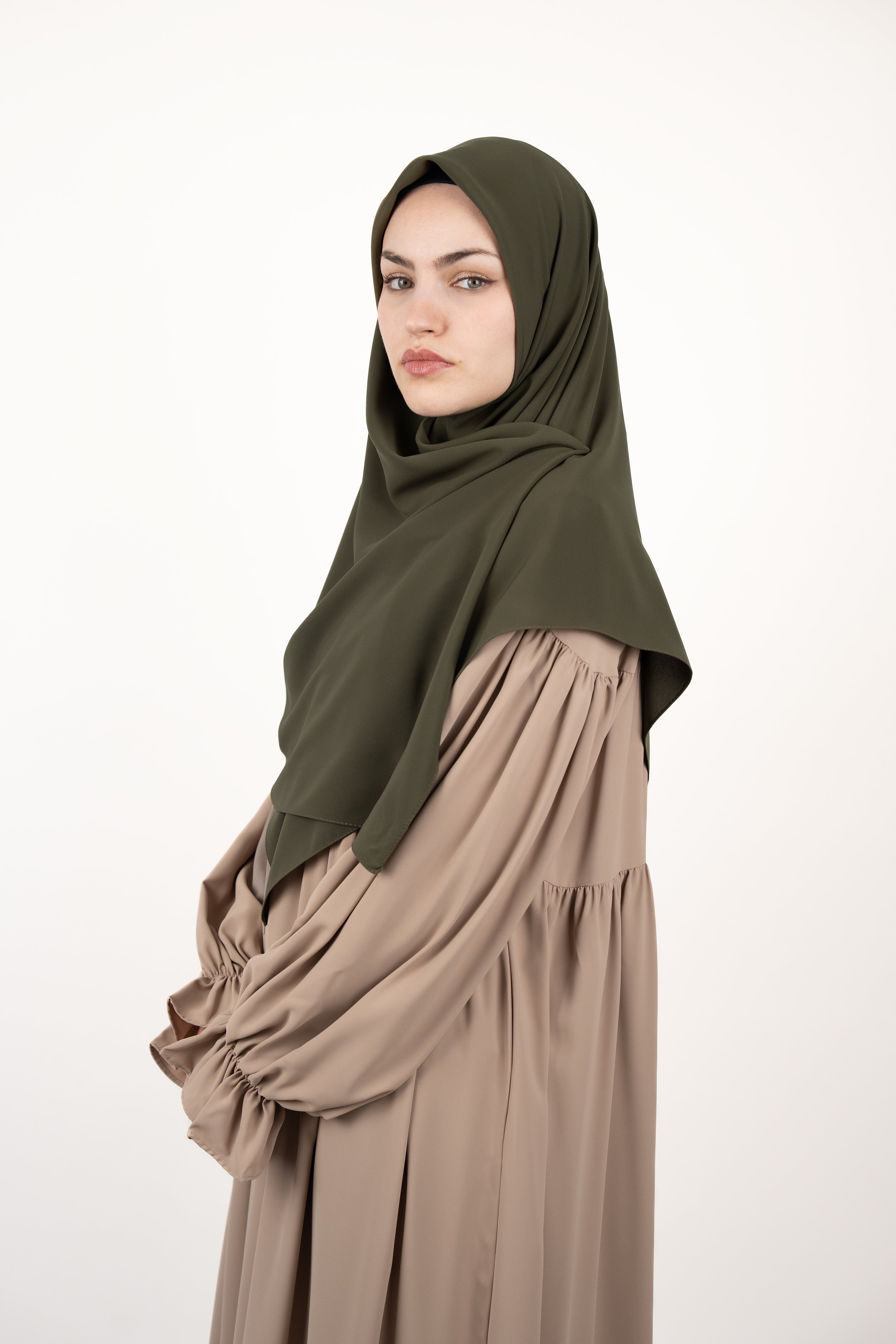 Medine İpeği Eşarp SOFT YEŞİL