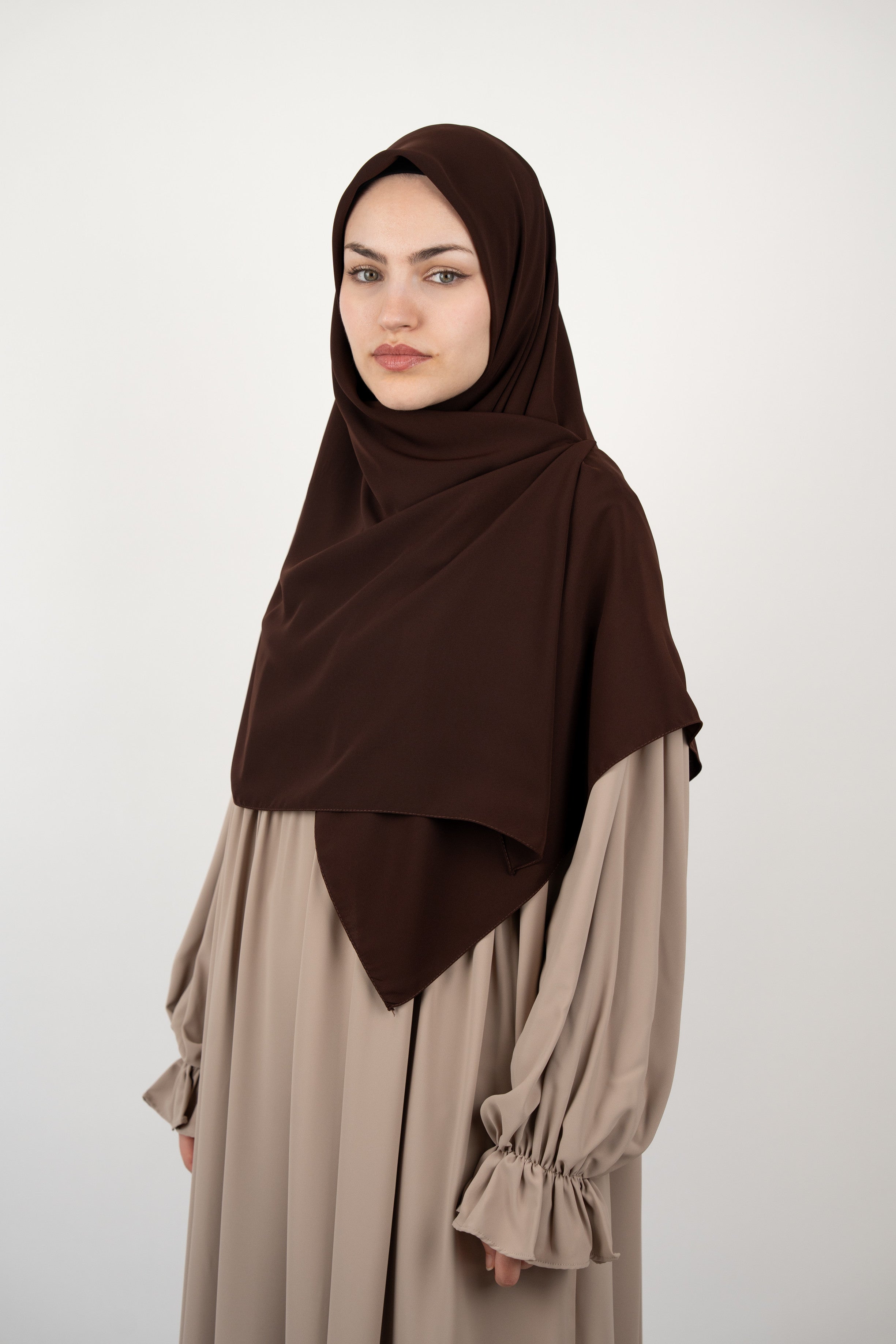 Medine İpeği Eşarp ACI KAHVE