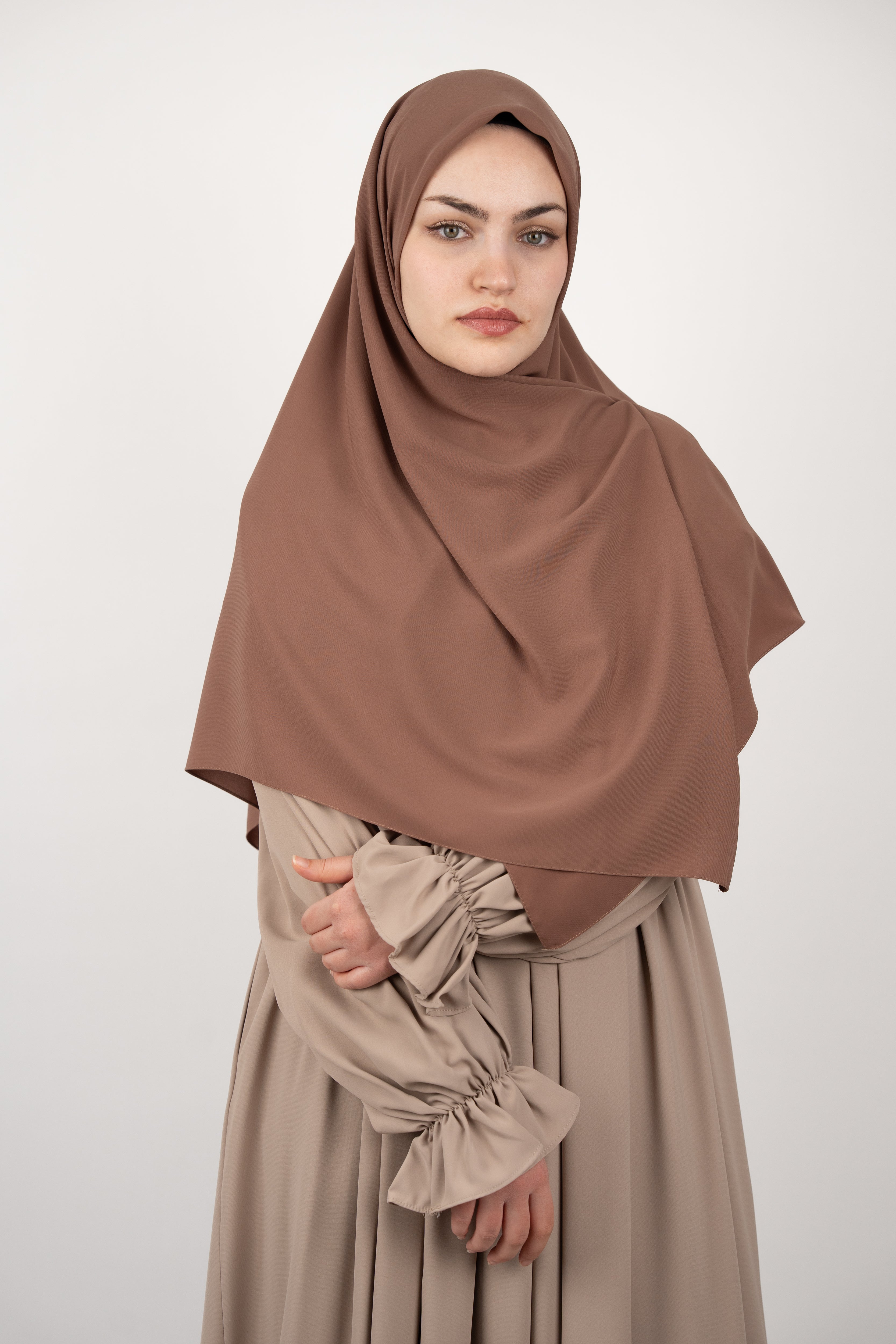 Medine İpeği Eşarp SÜTLÜ KAHVE