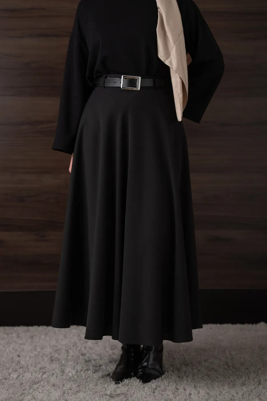 Kloş Etek Siyah