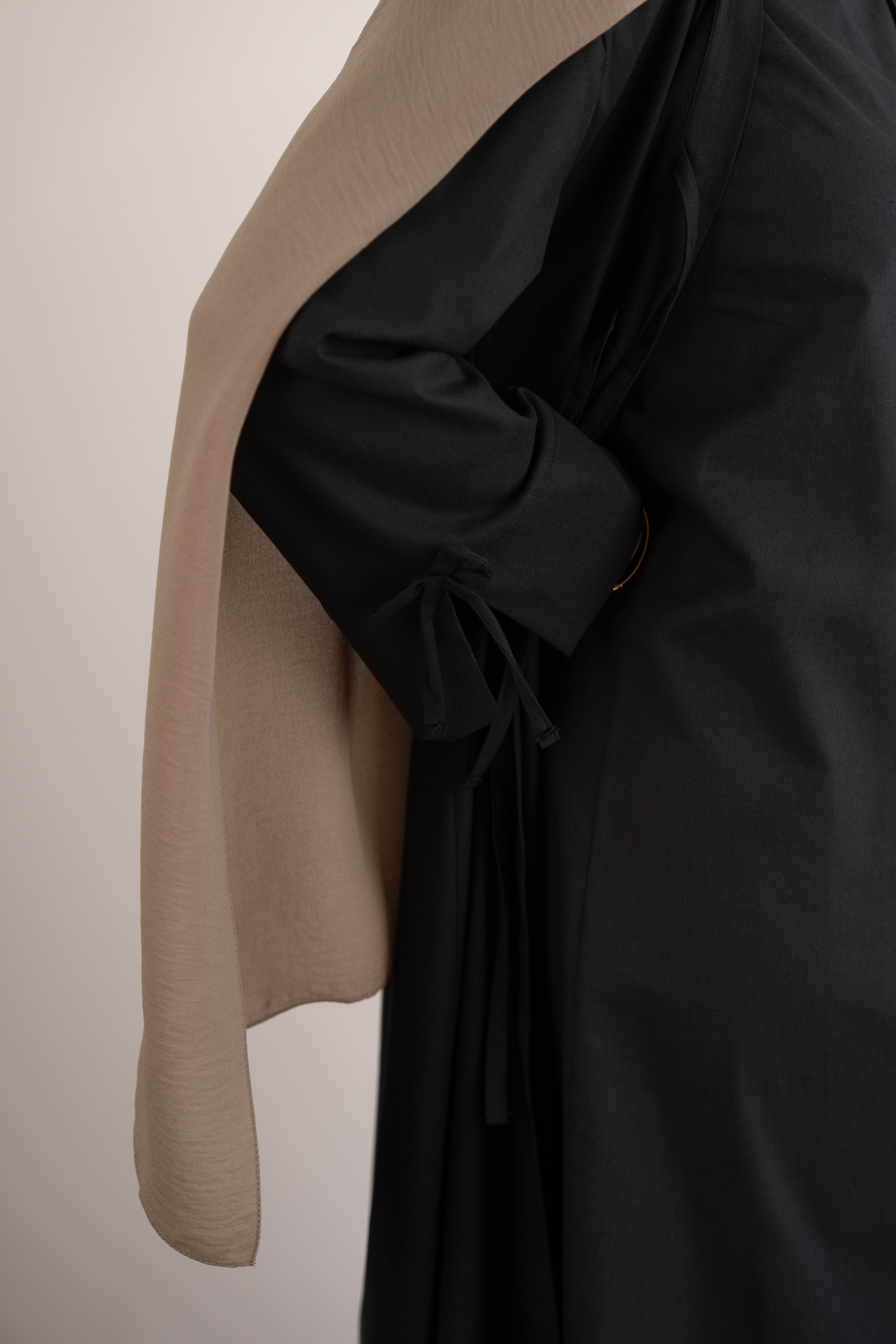 Keten Kimono İkili Takım SİYAH