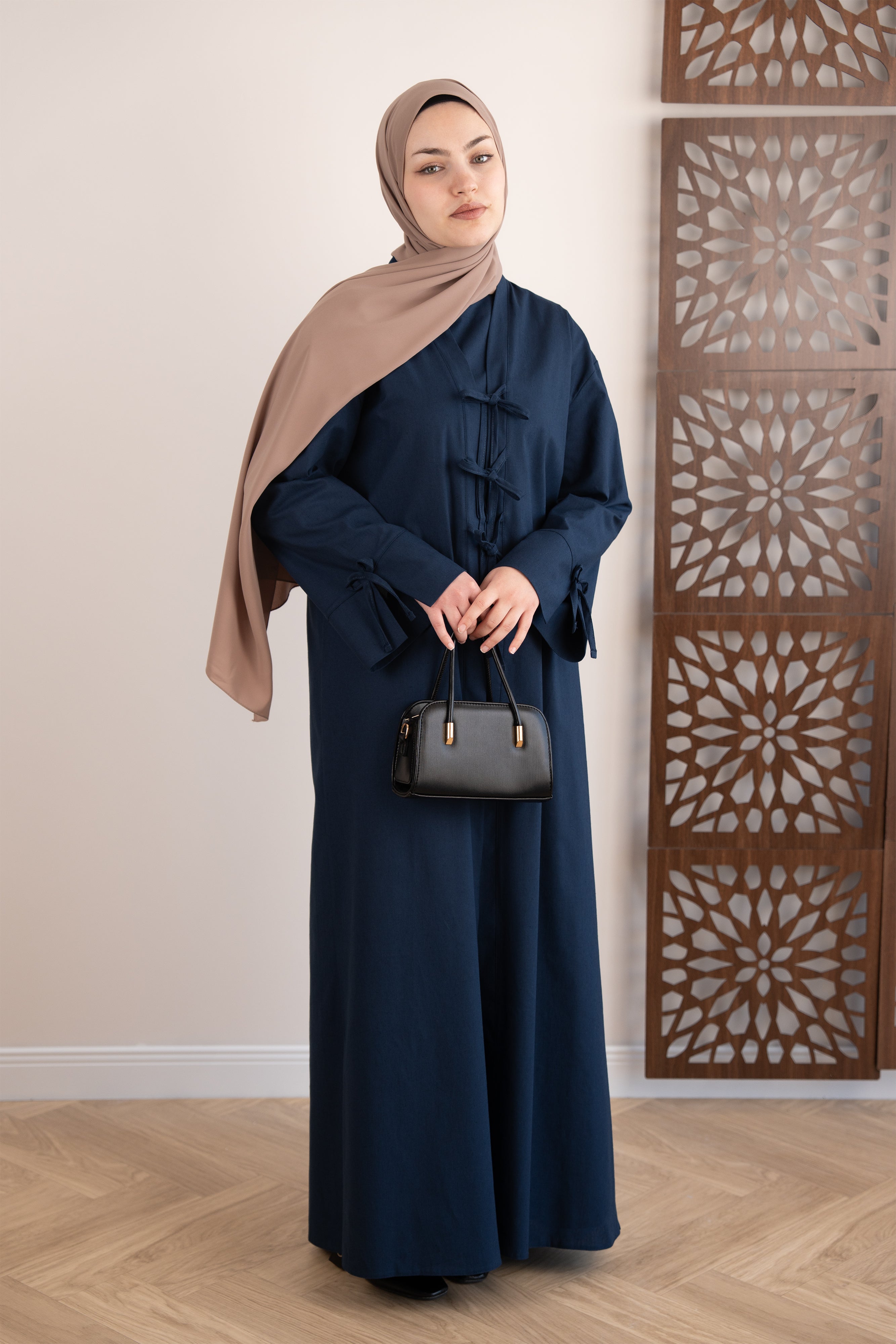 Keten Kimono İkili Takım LACİVERT