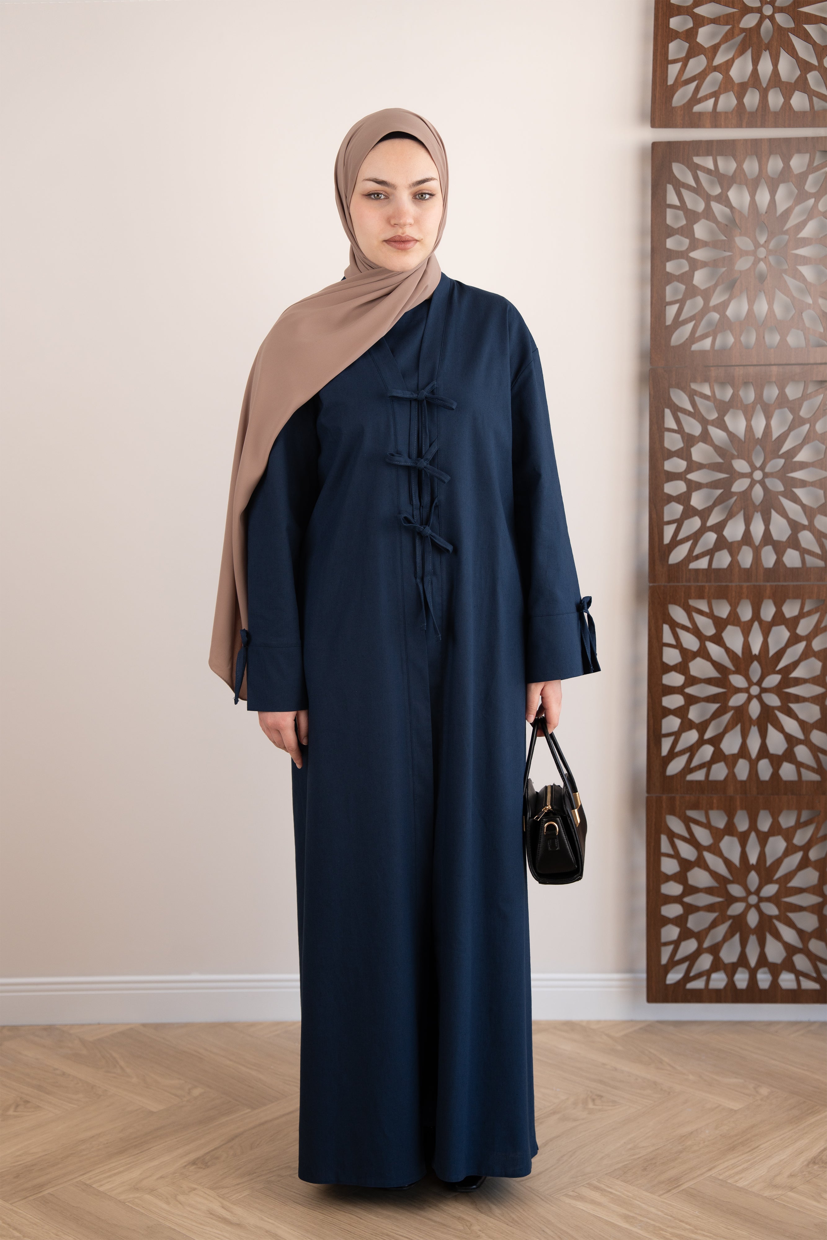 Keten Kimono İkili Takım LACİVERT