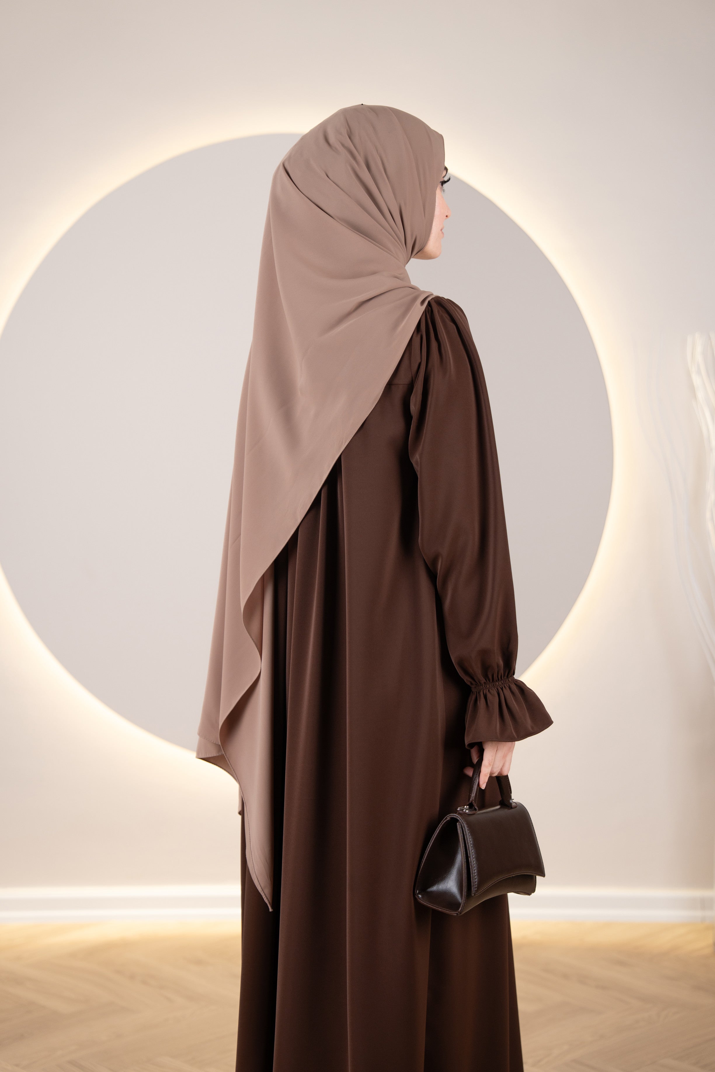 Elsera Elbise KAHVERENGİ