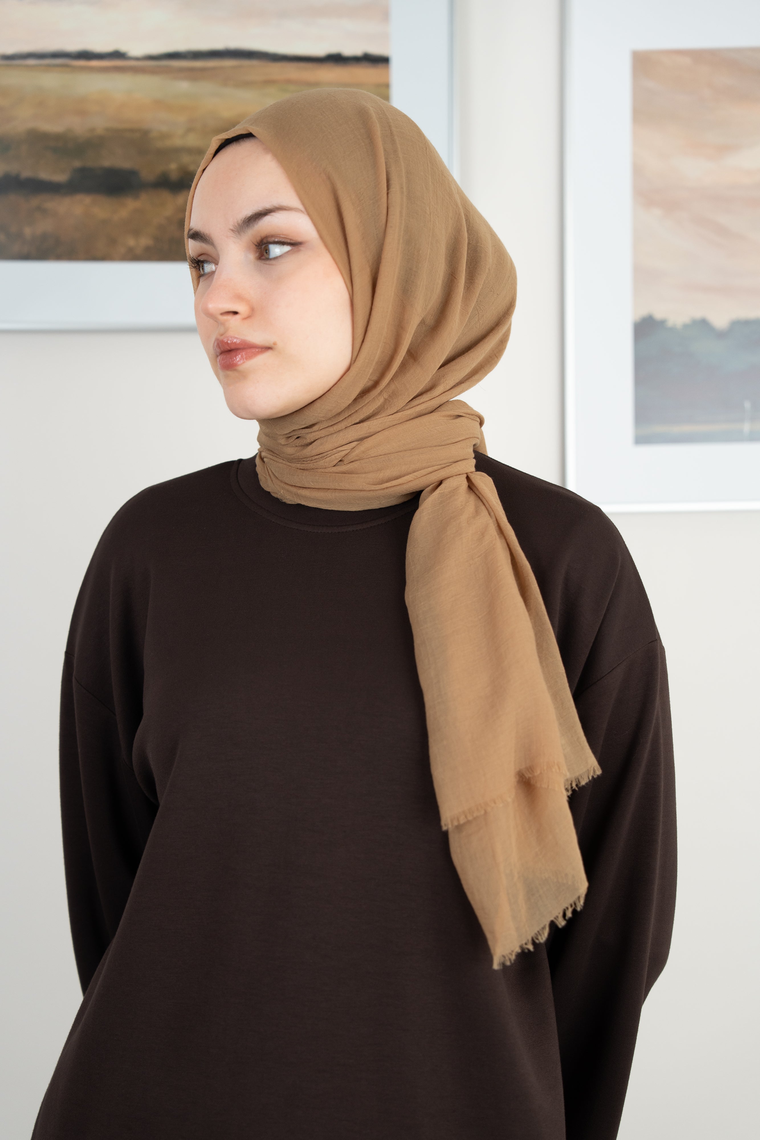 Konfor Şal Soft Hardal