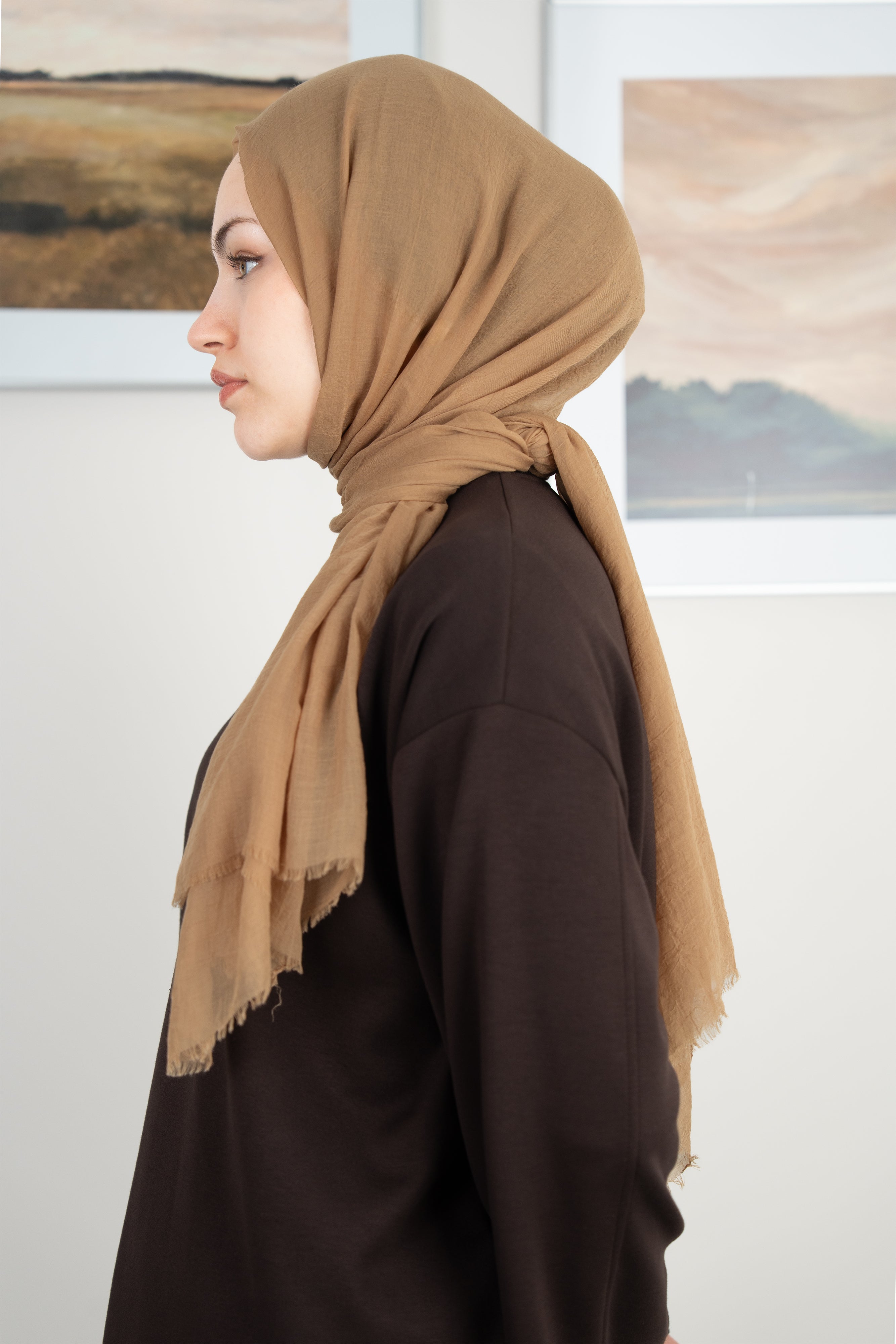 Konfor Şal Soft Hardal