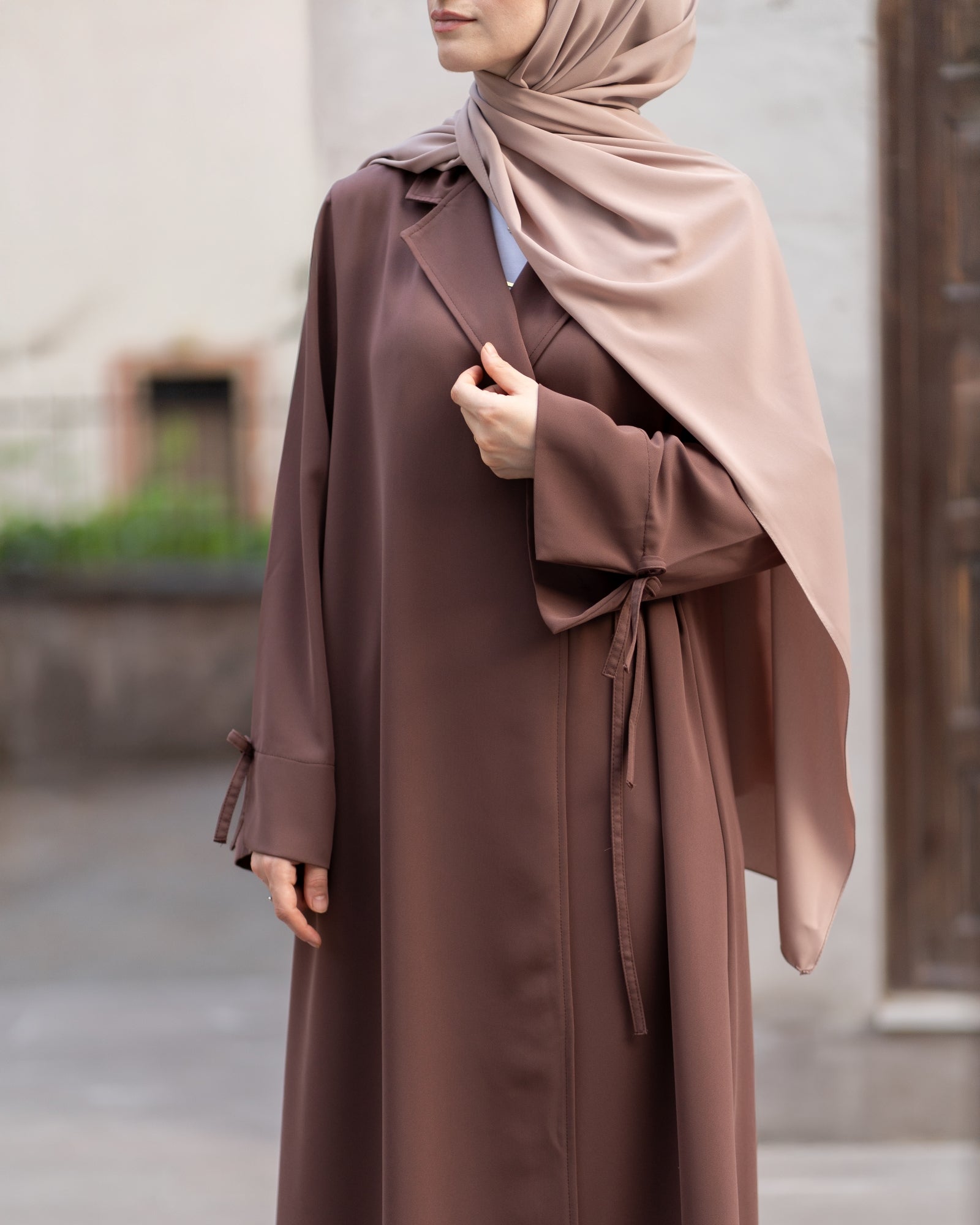 Bağlamalı Kruvaze Trench TOZLU KAHVE